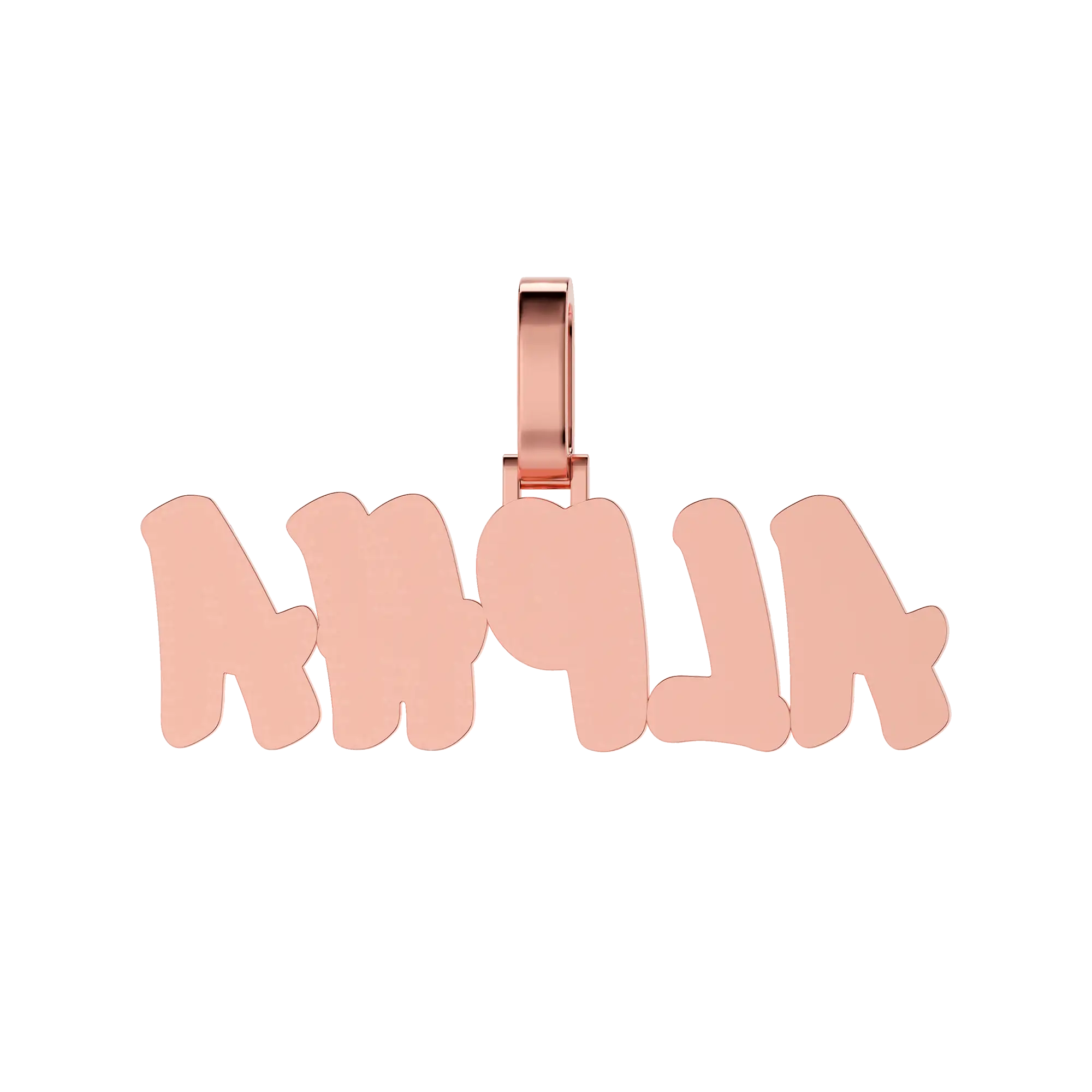Custom Double Layer Romantic Font Letter/Number Pendant - Image 13