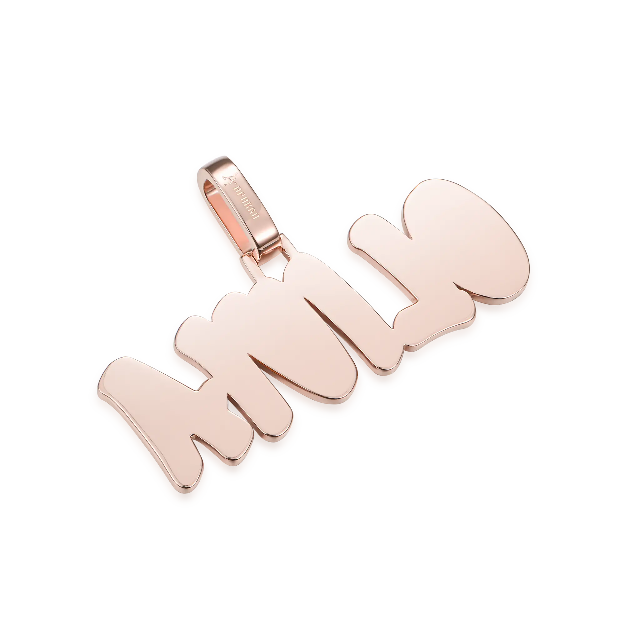 Custom Double Layer Romantic Font Letter/Number Pendant - Image 19