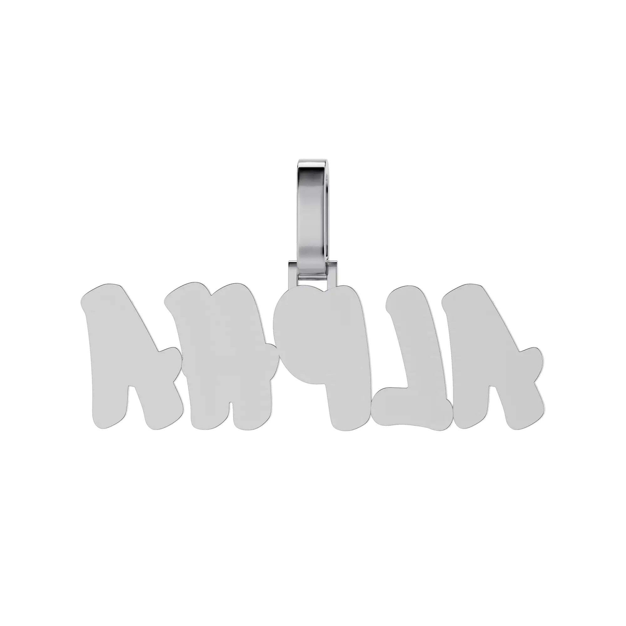 Custom Double Layer Romantic Font Letter/Number Pendant - Image 5
