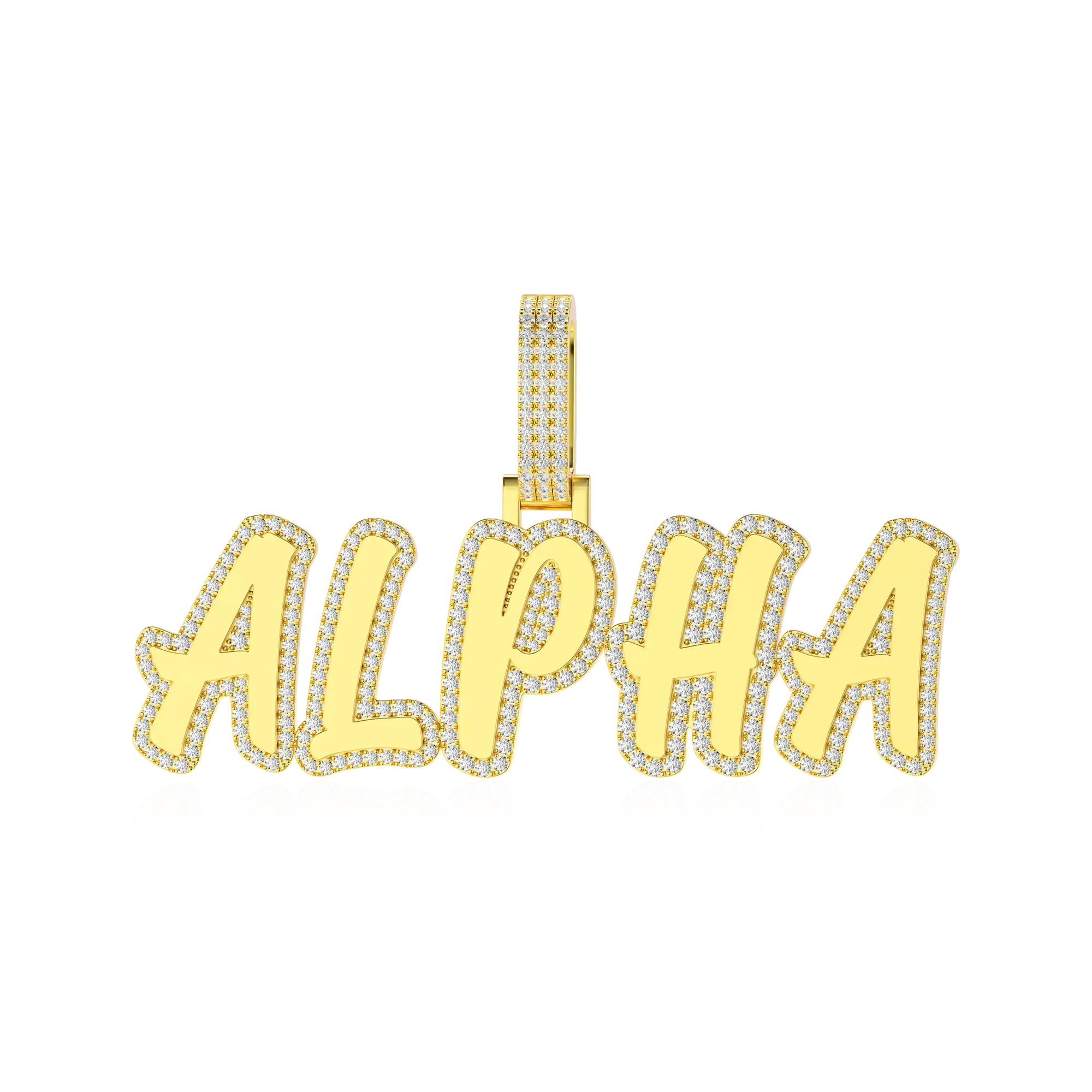 Custom Double Layer Romantic Font Letter/Number Pendant - Image 7