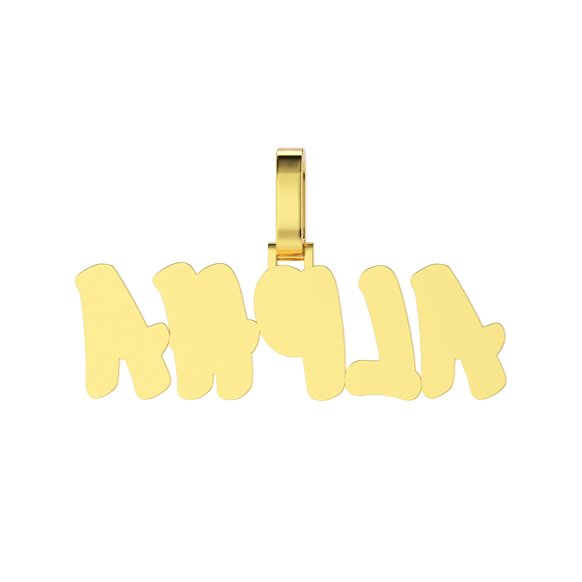 Custom Double Layer Romantic Font Letter/Number Pendant - Image 9
