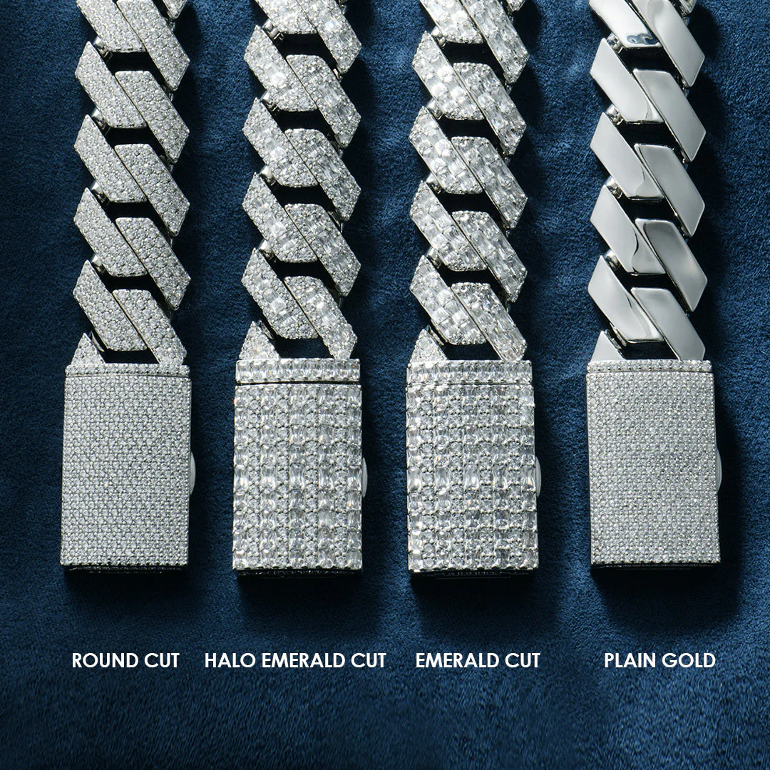 Custom Round Cut Prong Cuban Link Name Bracelet - Image 7