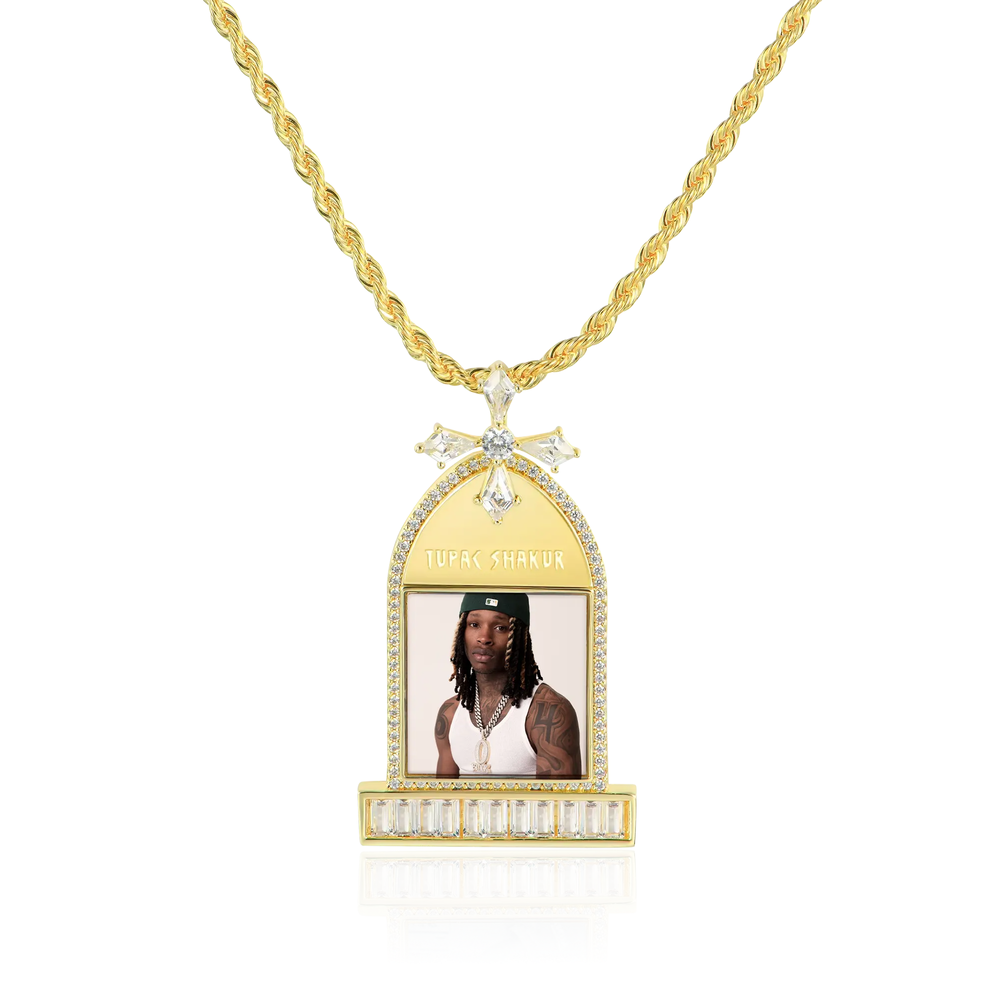Custom Tombstone Photo Pendant - Image 4