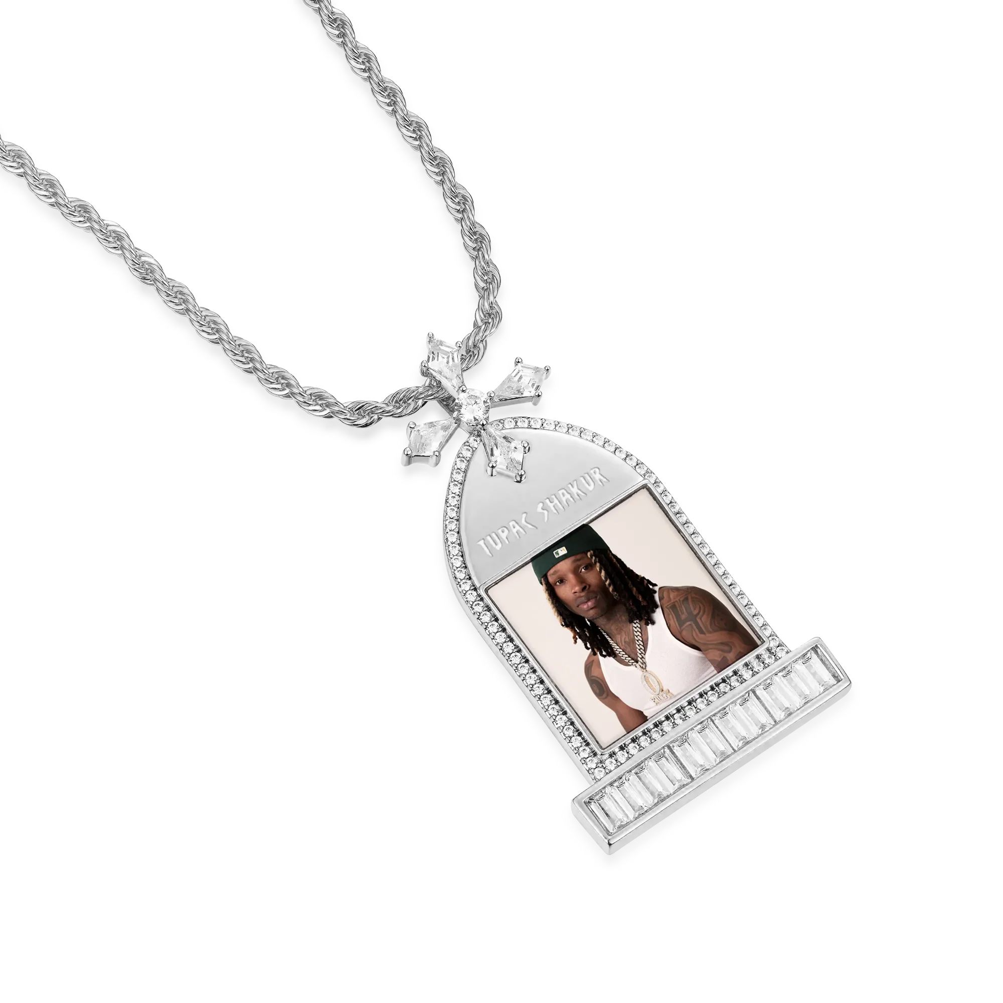 Custom Tombstone Photo Pendant - Image 7