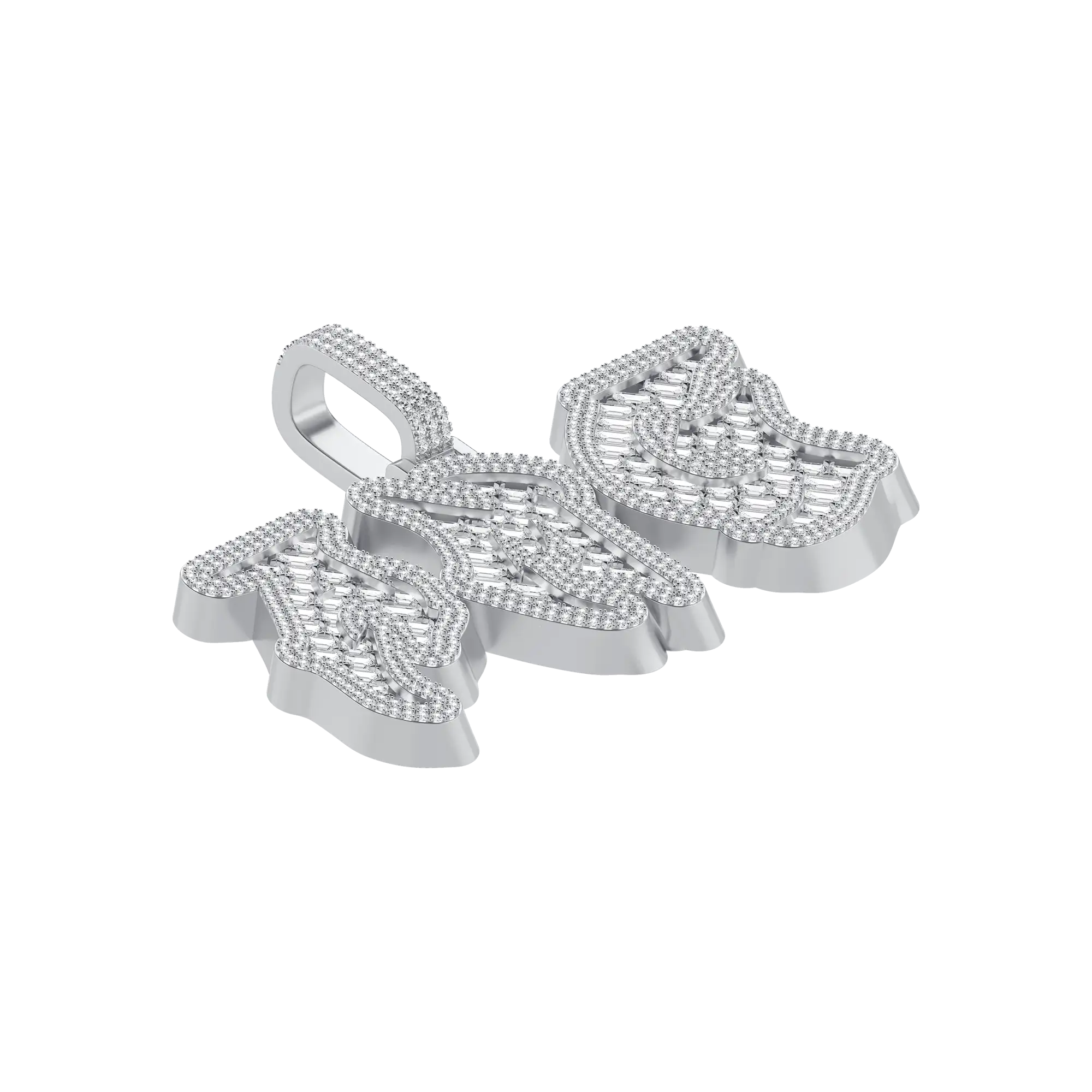 Custom Woven Set Letter Pendant - Image 8
