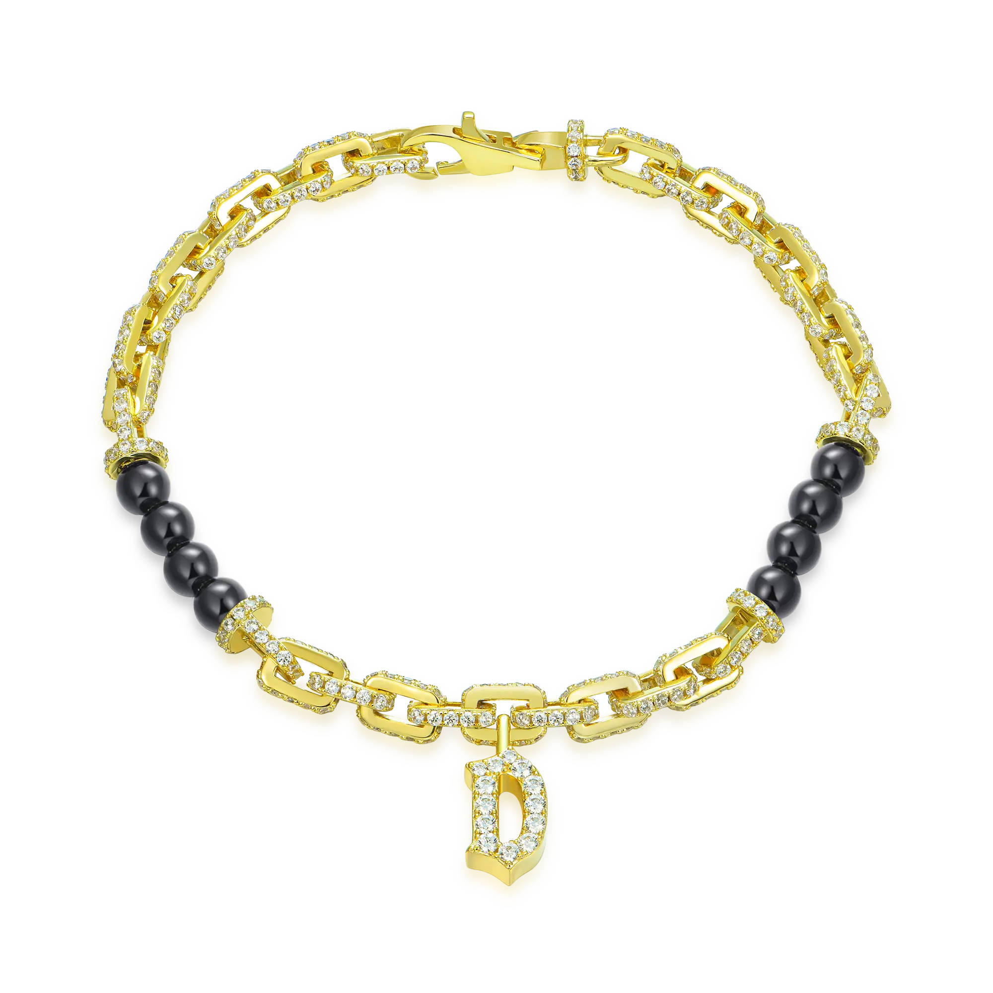 Custom Letter Pearl Bracelet - 5mm