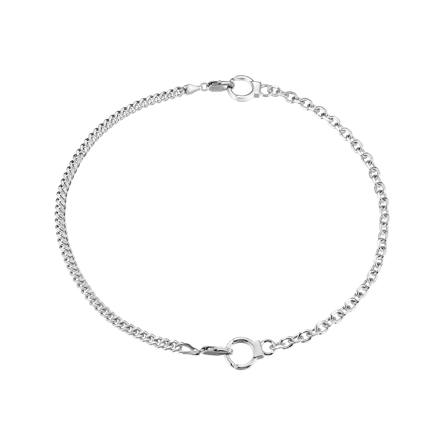 18" Detachable Handcuffs Buckle Necklace - 5mm - Image 3