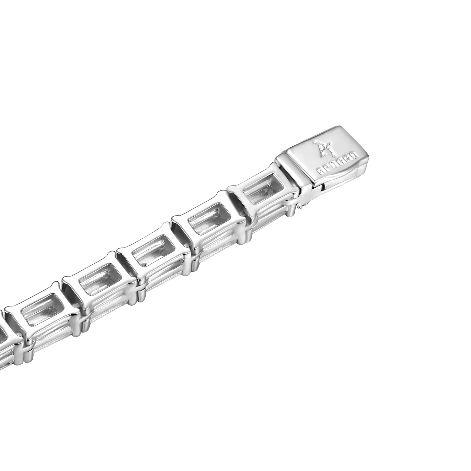 Emerald Cut Tennis Bracelet - 4mm - Image 5