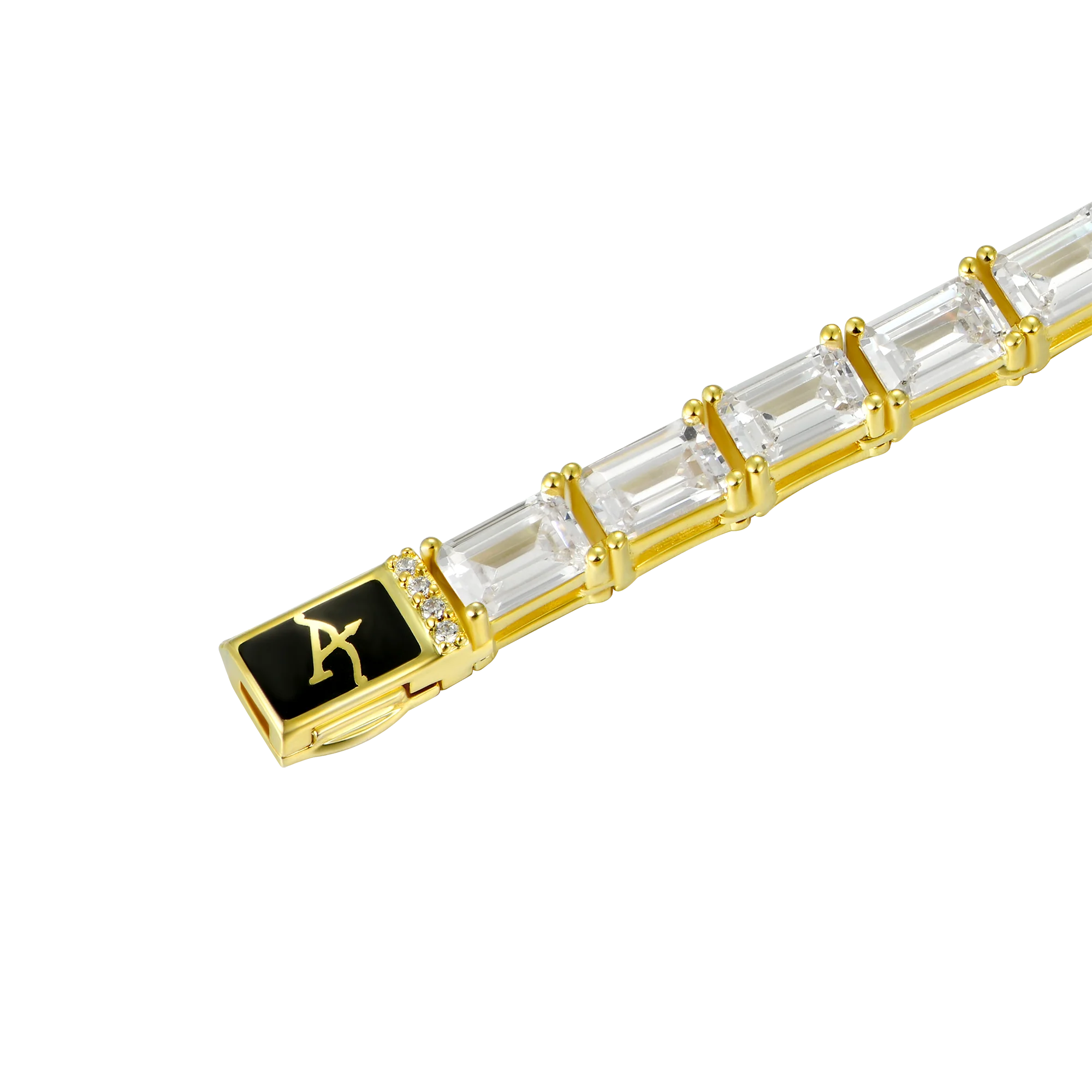 Emerald Cut Tennis Bracelet - 4mm - Image 7