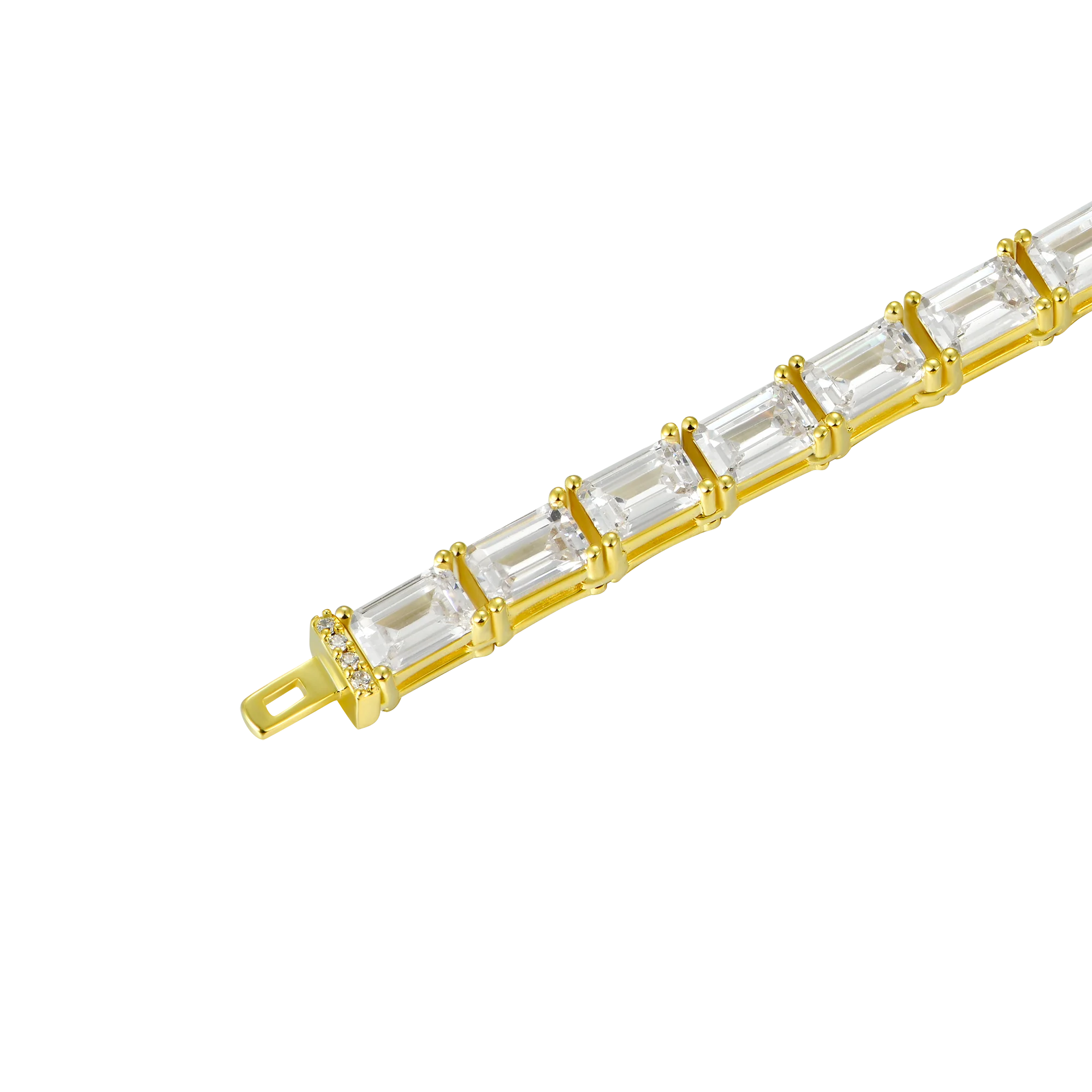 Emerald Cut Tennis Bracelet - 4mm - Image 8