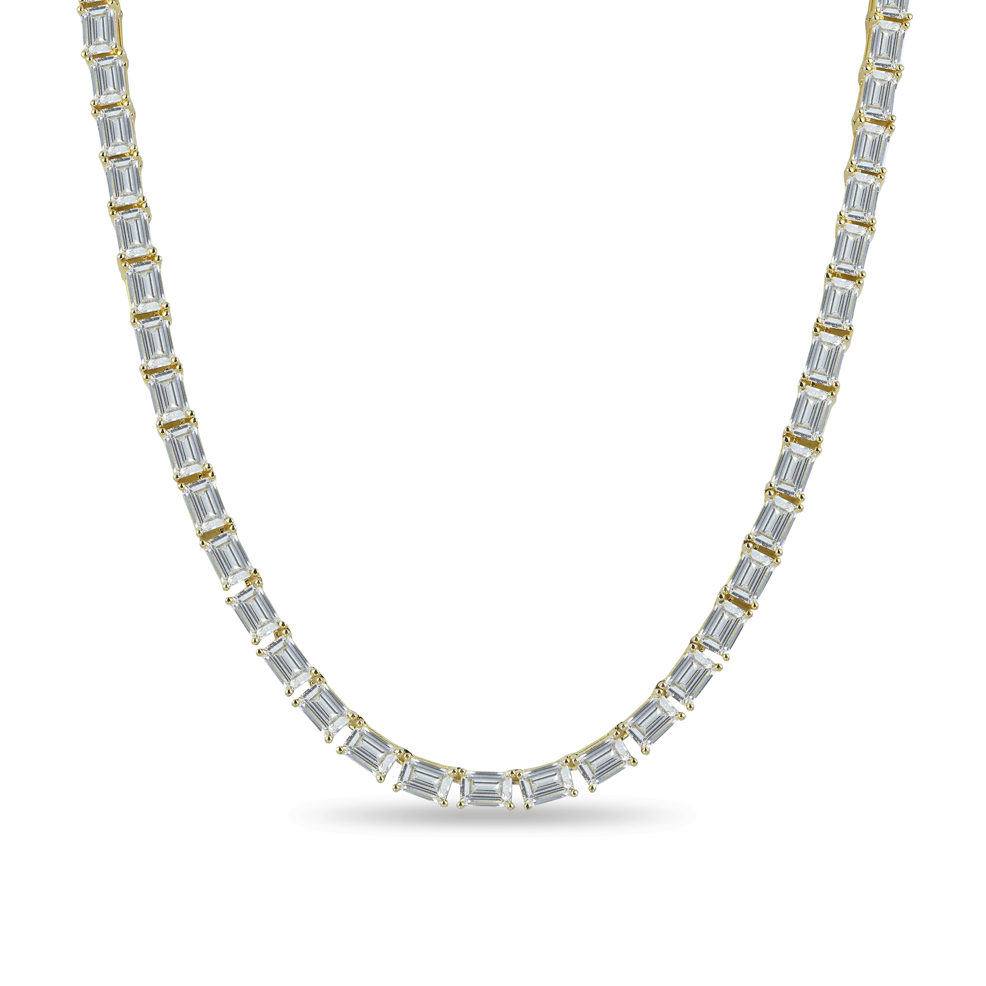 Emerald Cut Tennis Chain - 4mm - Image 5