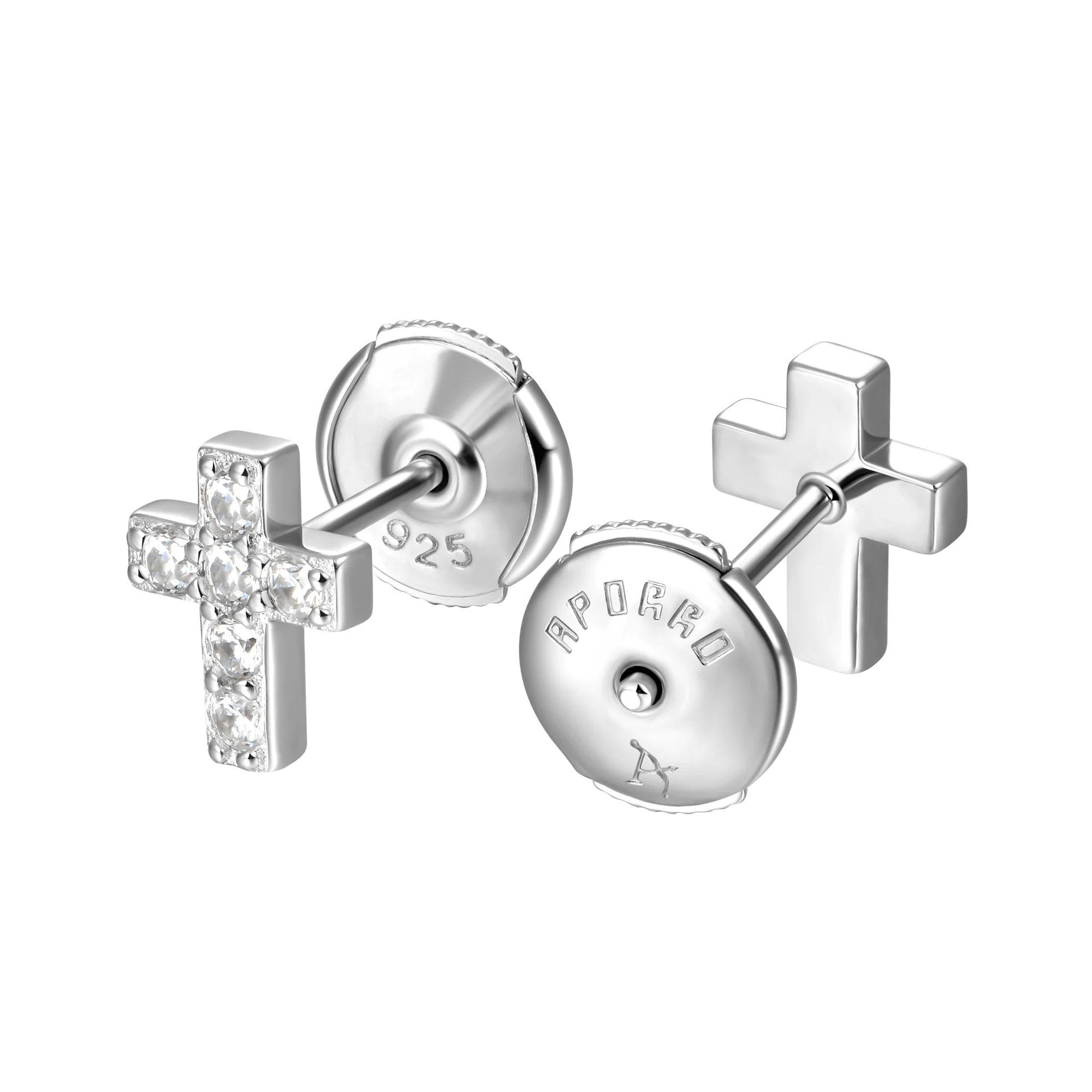 S925 Eternal Cross Stud Earring - Image 4