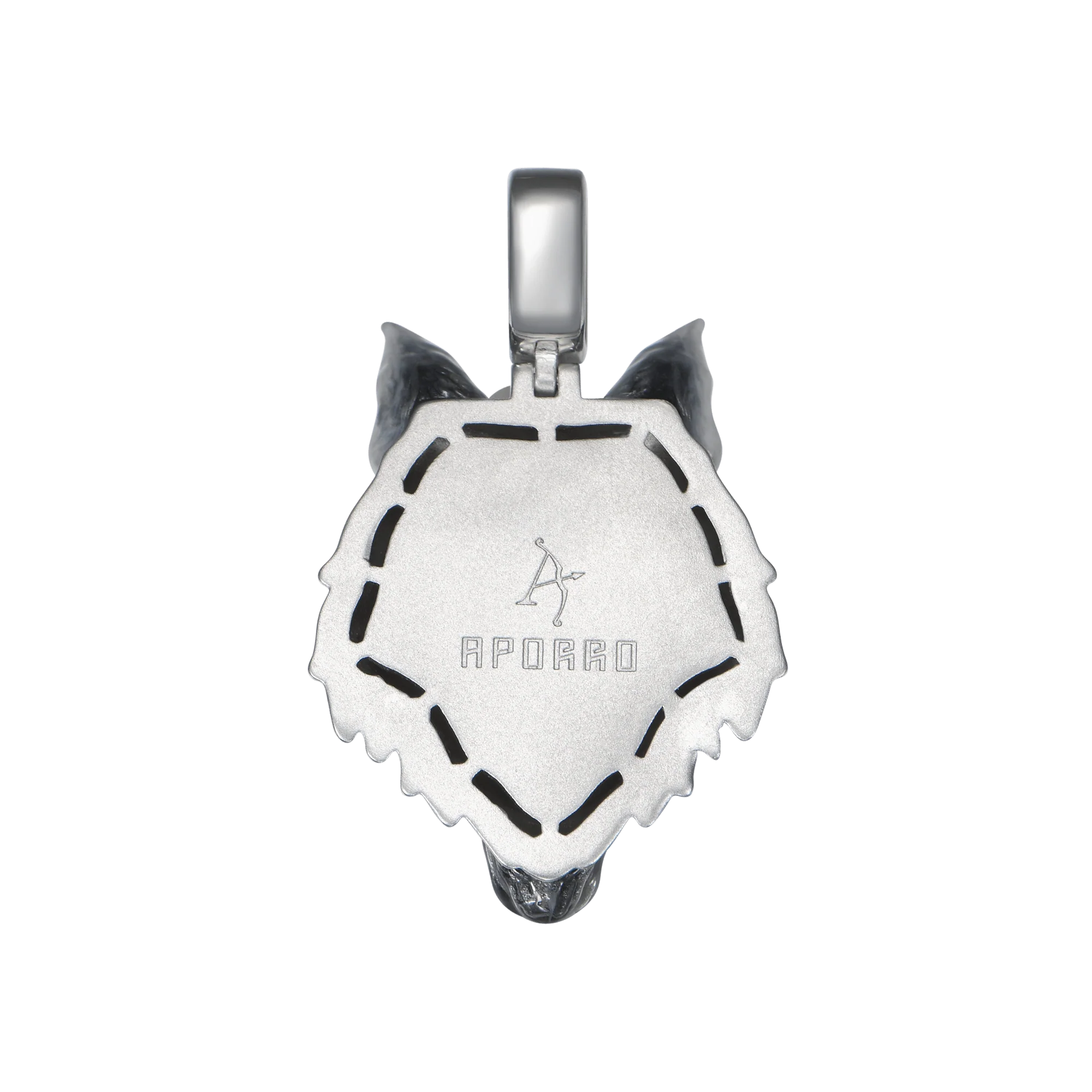 Fearless Wolf Enamel Miniature Pendant - Image 7