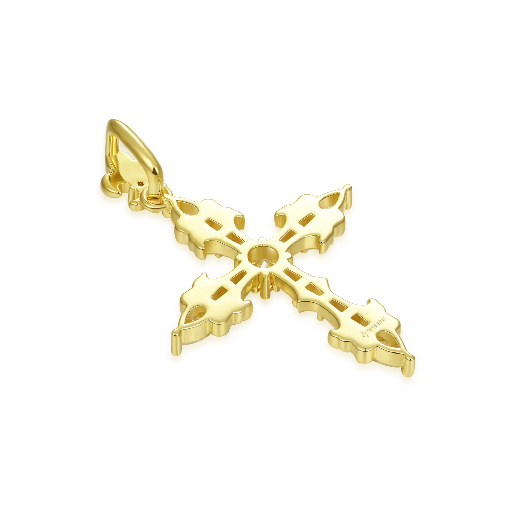 Fleur De Lis Cross Pendant + Tennis Chain Gift Set - Image 5