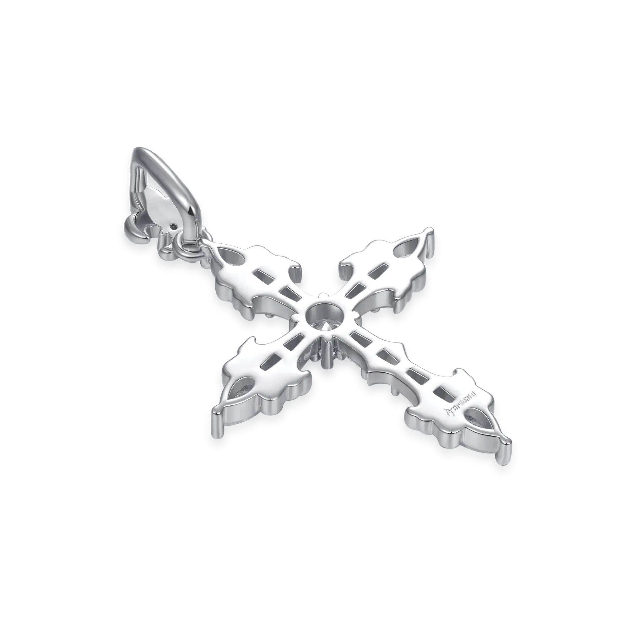 Fleur De Lis Cross Pendant + Tennis Chain Gift Set - Image 9