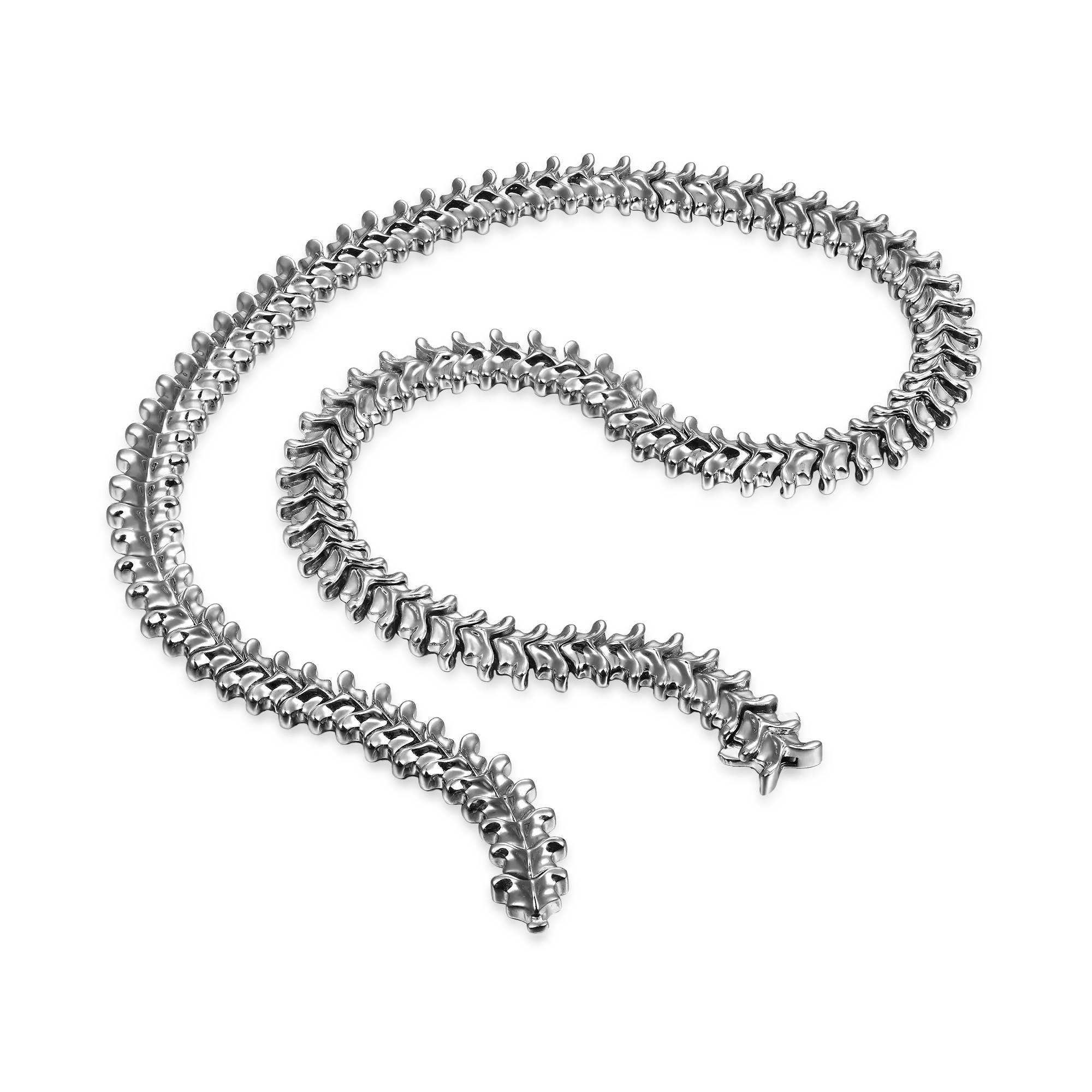 Spine Chain & Bracelet & Cuban Link Ring Gift Set - Image 3