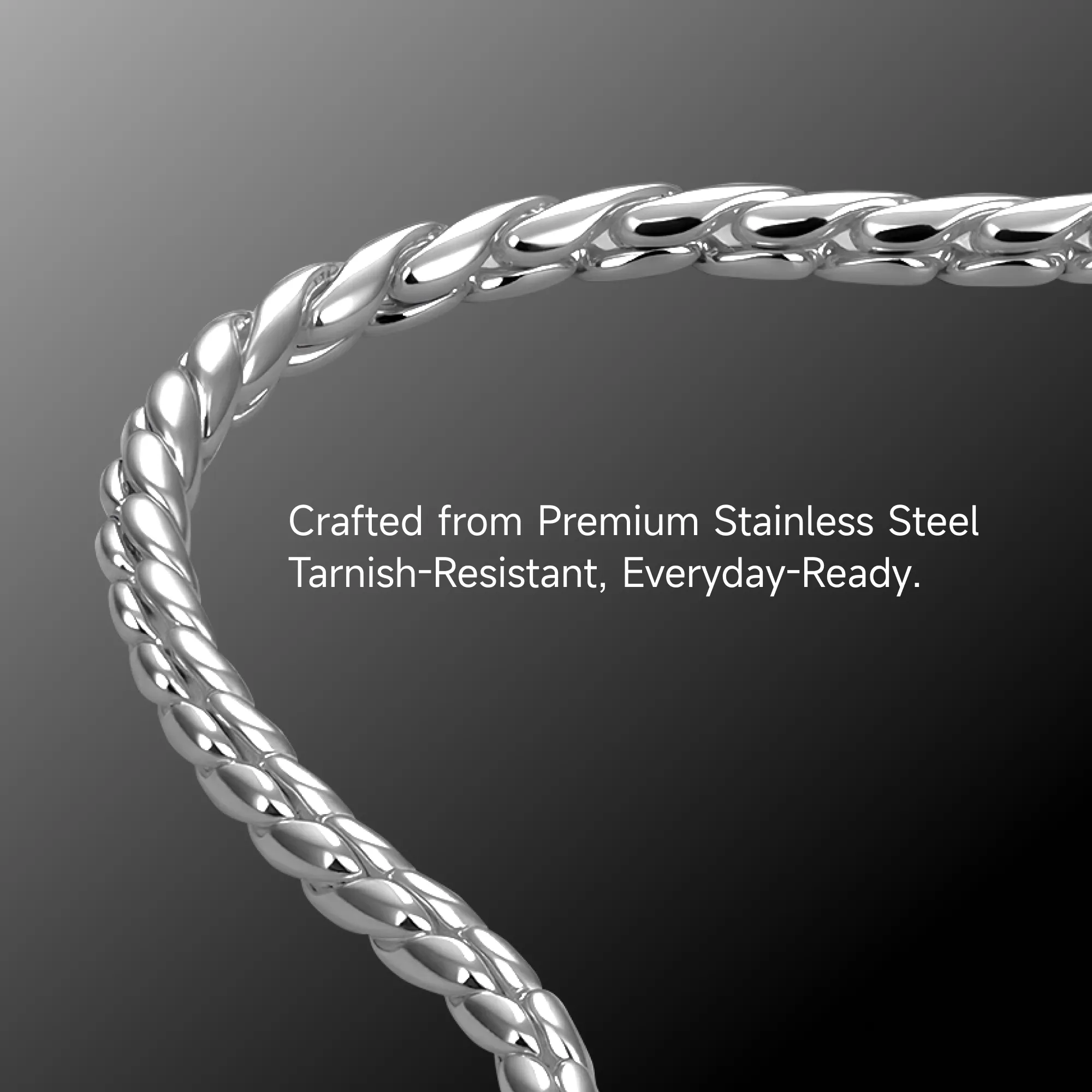 4.5mm Franco Chain - White Gold - Image 3