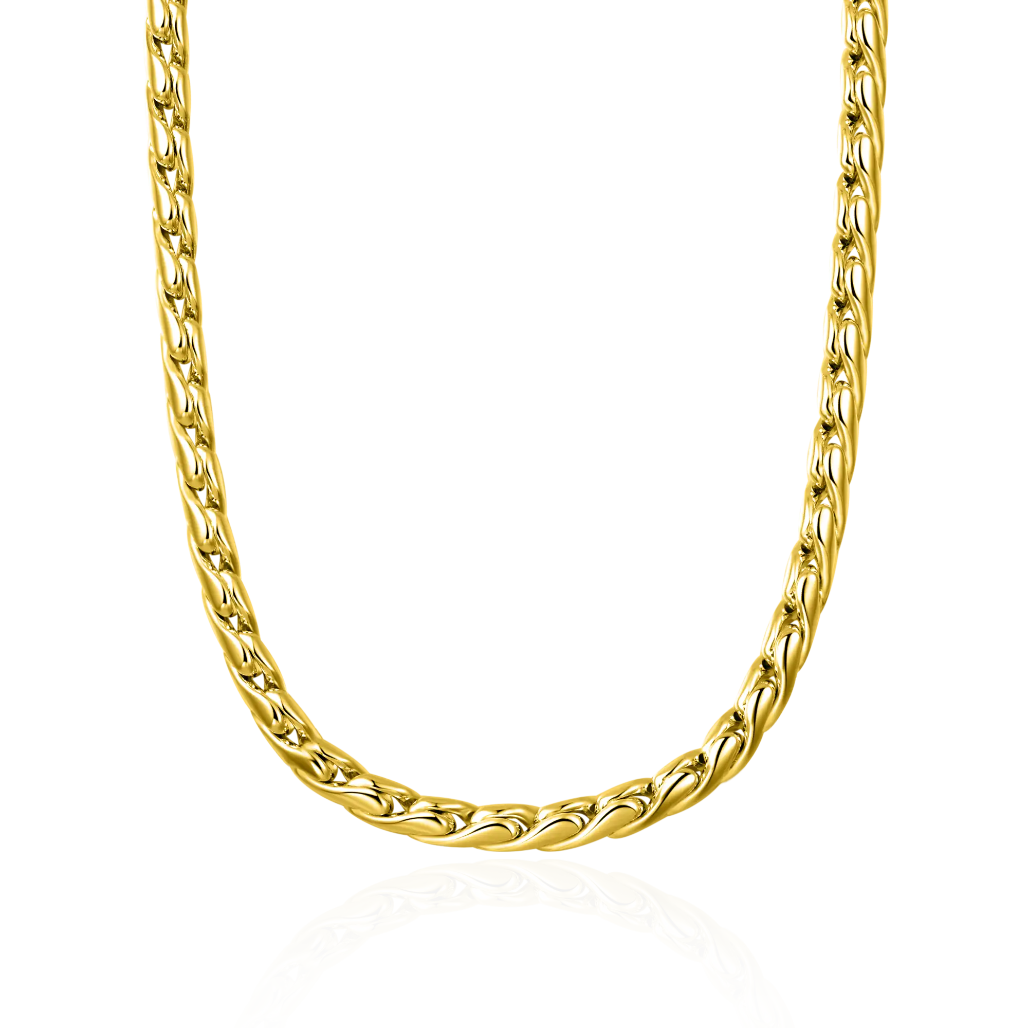 4.5mm Franco Chain - Yellow Gold