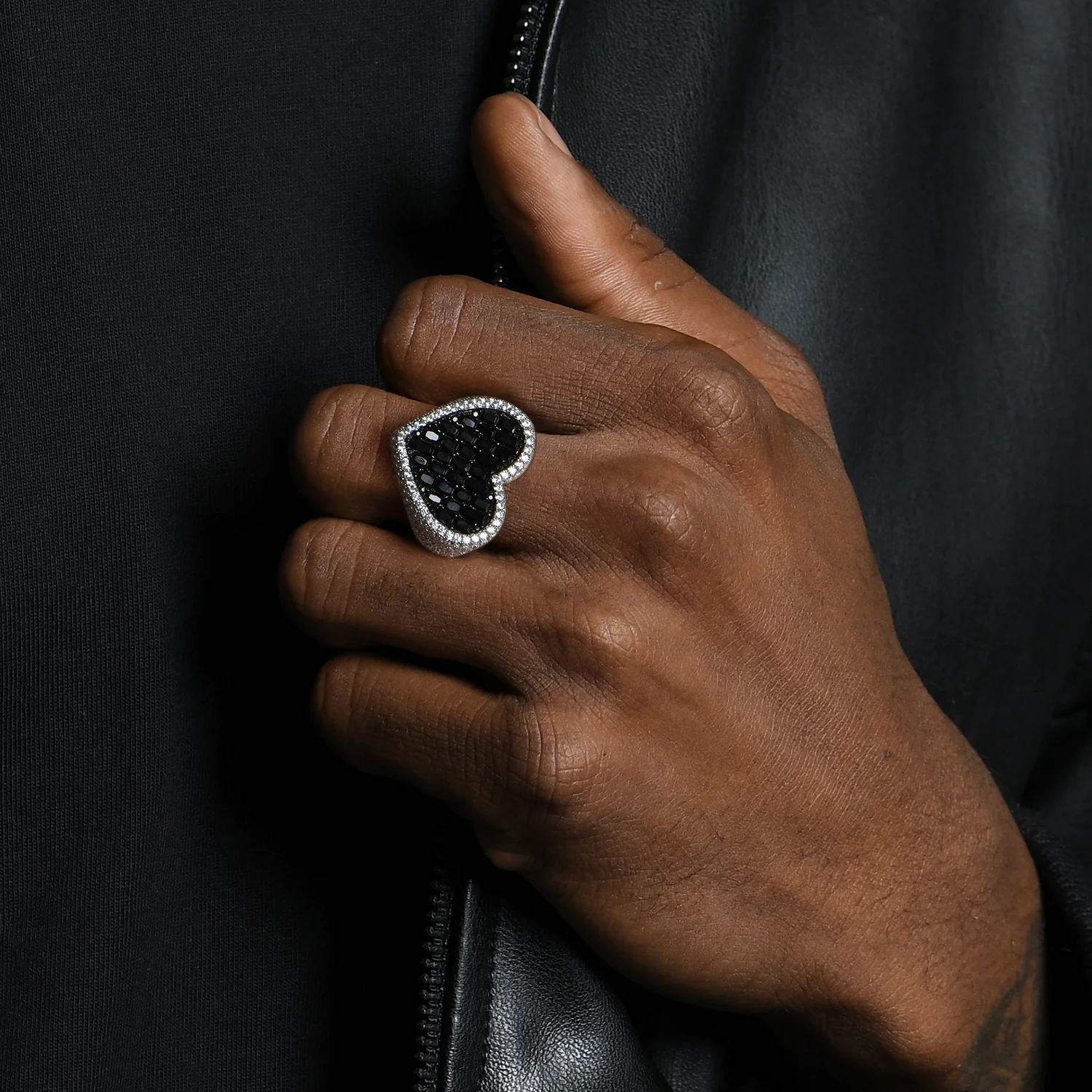 Custom Heart Shaped Baguette Ring - Image 7