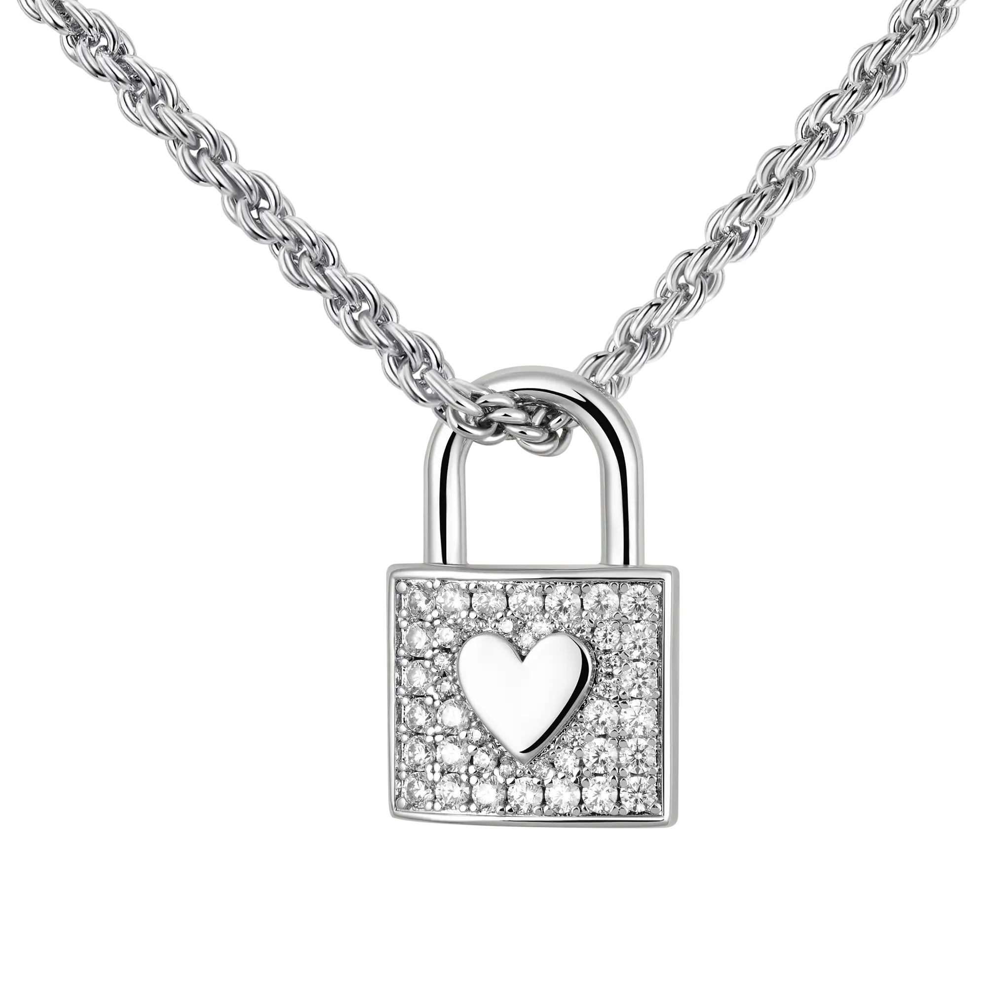 ESSENTIALS HeartĀ ThemedĀ LockĀ Pendant - Image 2