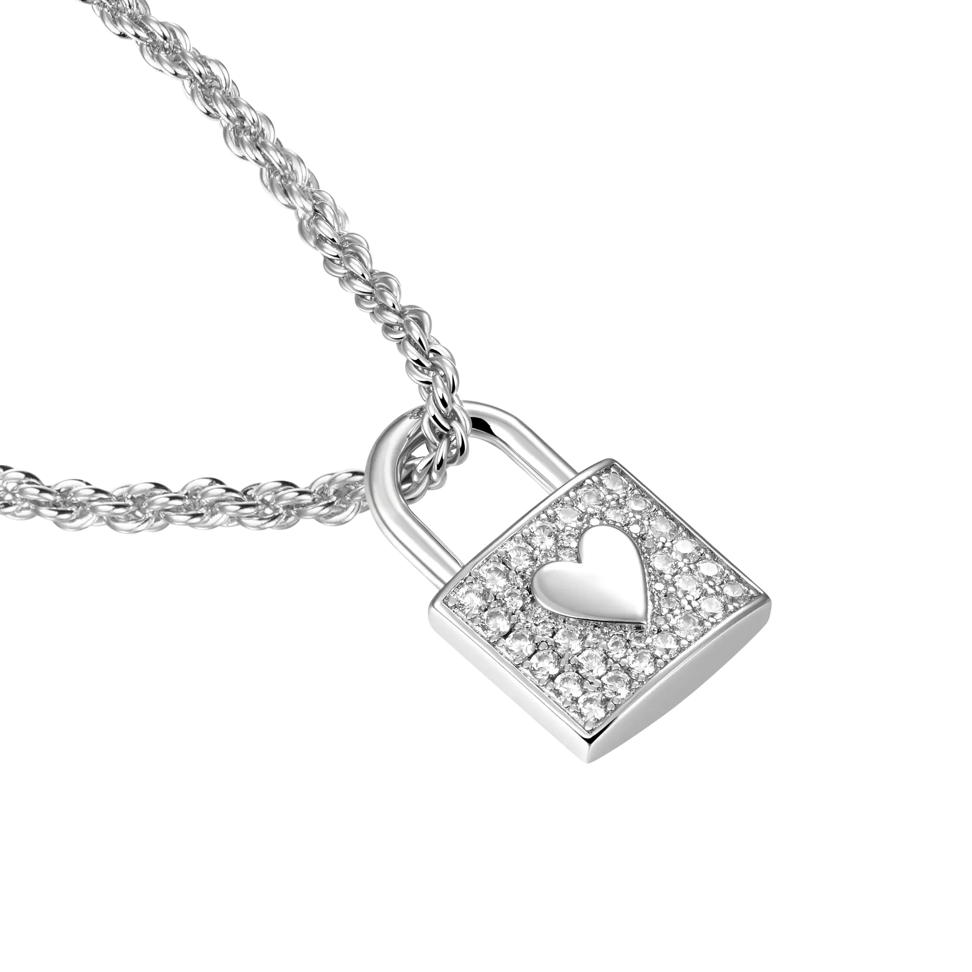 ESSENTIALS HeartĀ ThemedĀ LockĀ Pendant - Image 4