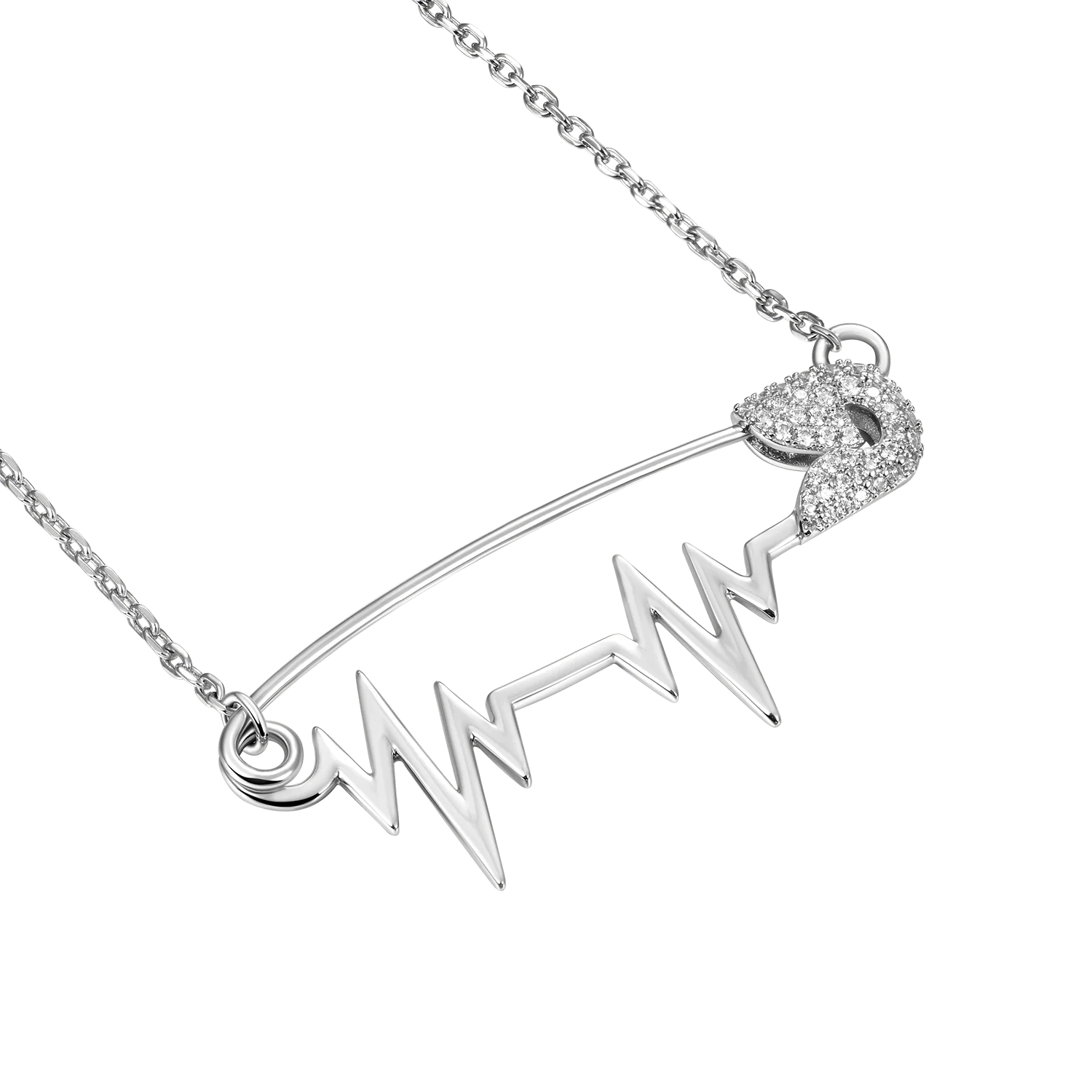 ESSENTIALS Heartbeat Pin Adjustable Necklace - Image 2