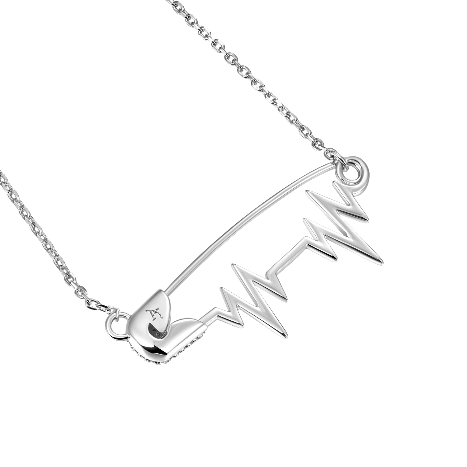 ESSENTIALS Heartbeat Pin Adjustable Necklace - Image 4