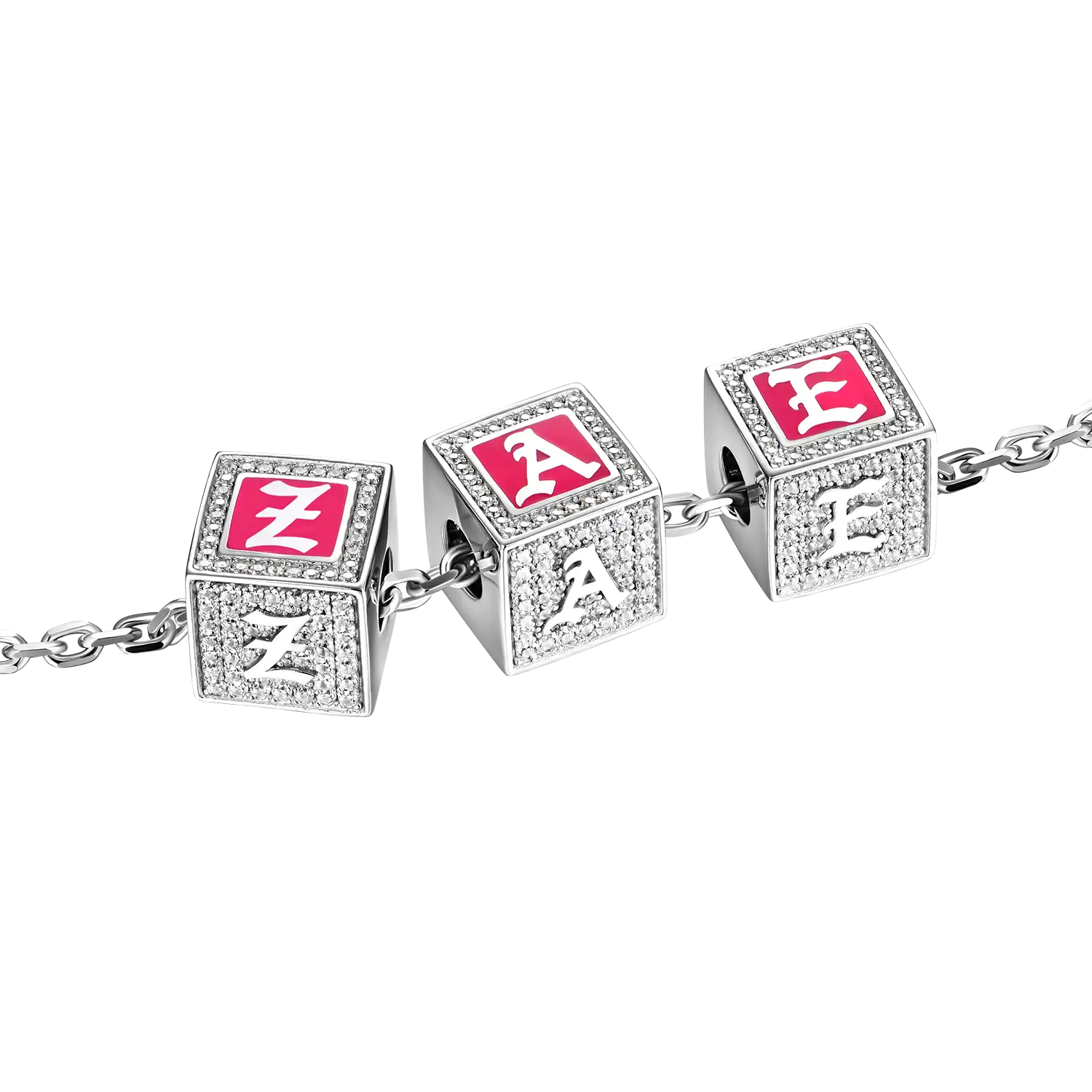 Custom Iced Moissanite 3D Enamel Dice Pendant - Image 5