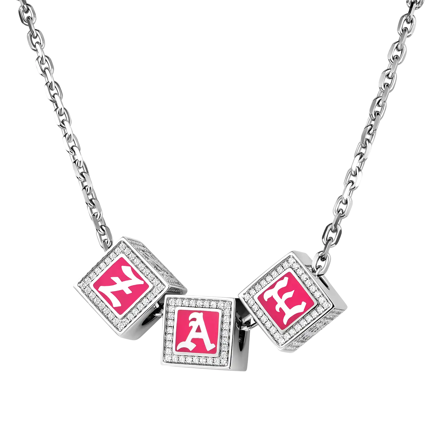 Custom Iced Moissanite 3D Enamel Dice Pendant - Image 7
