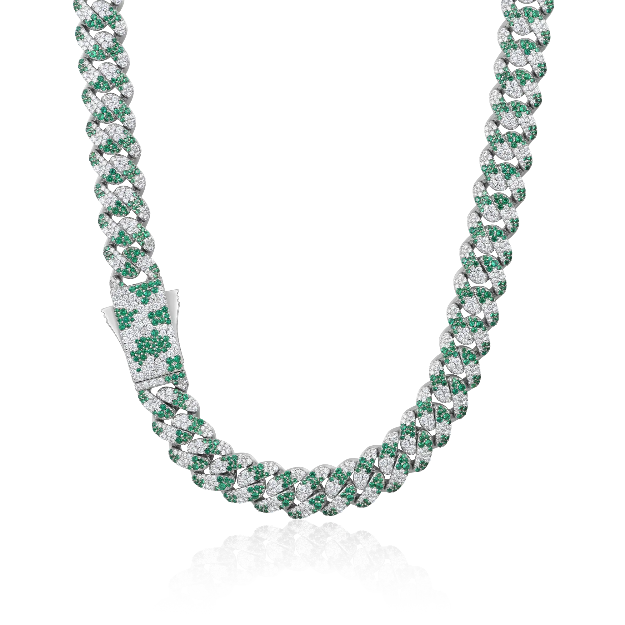 Iced Camouflage Cuban Chain - 12mm