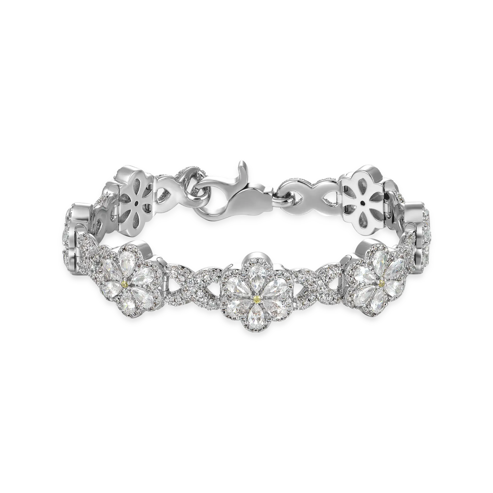Iced Canary Flower Bracelet