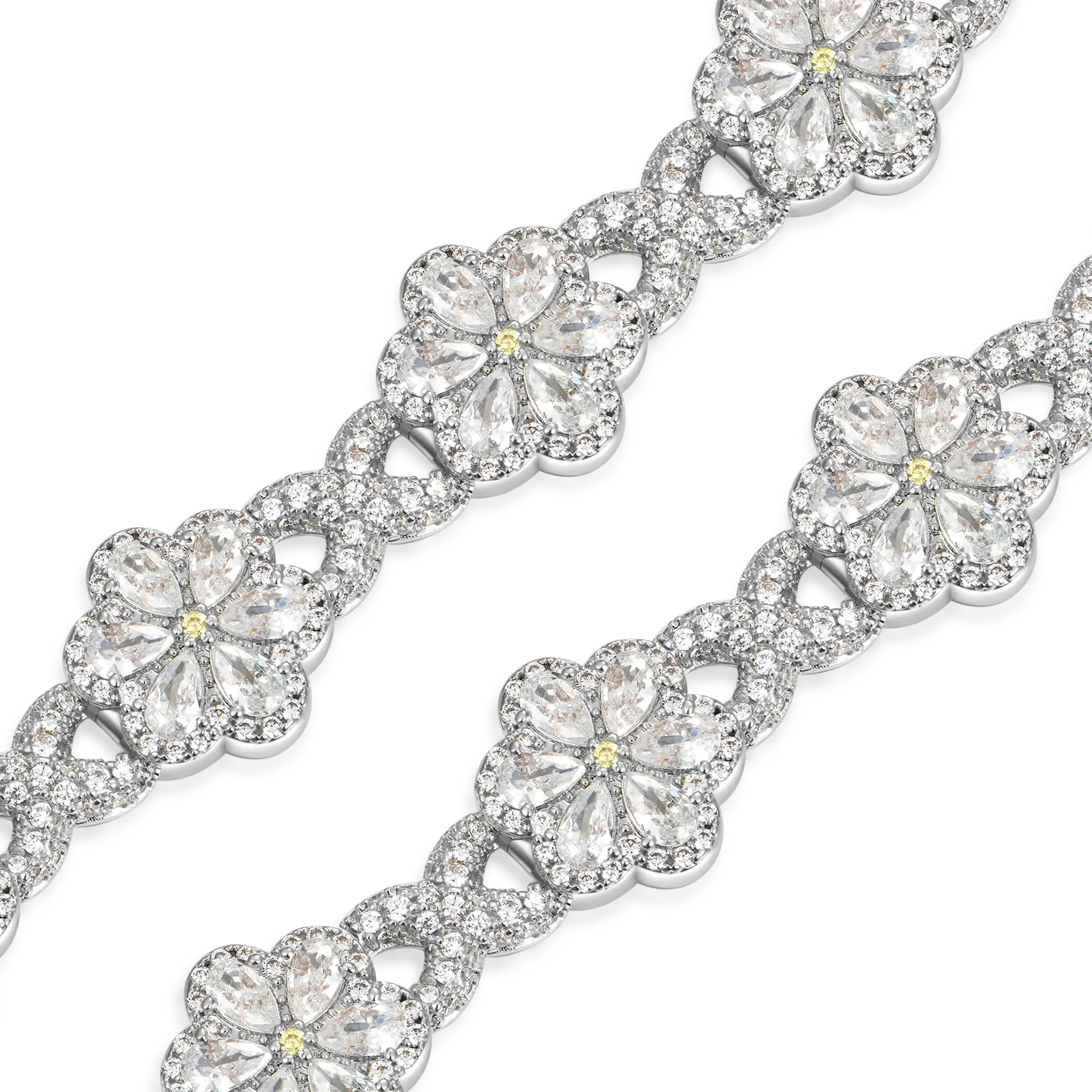 Iced Canary Flower Bracelet - Image 3