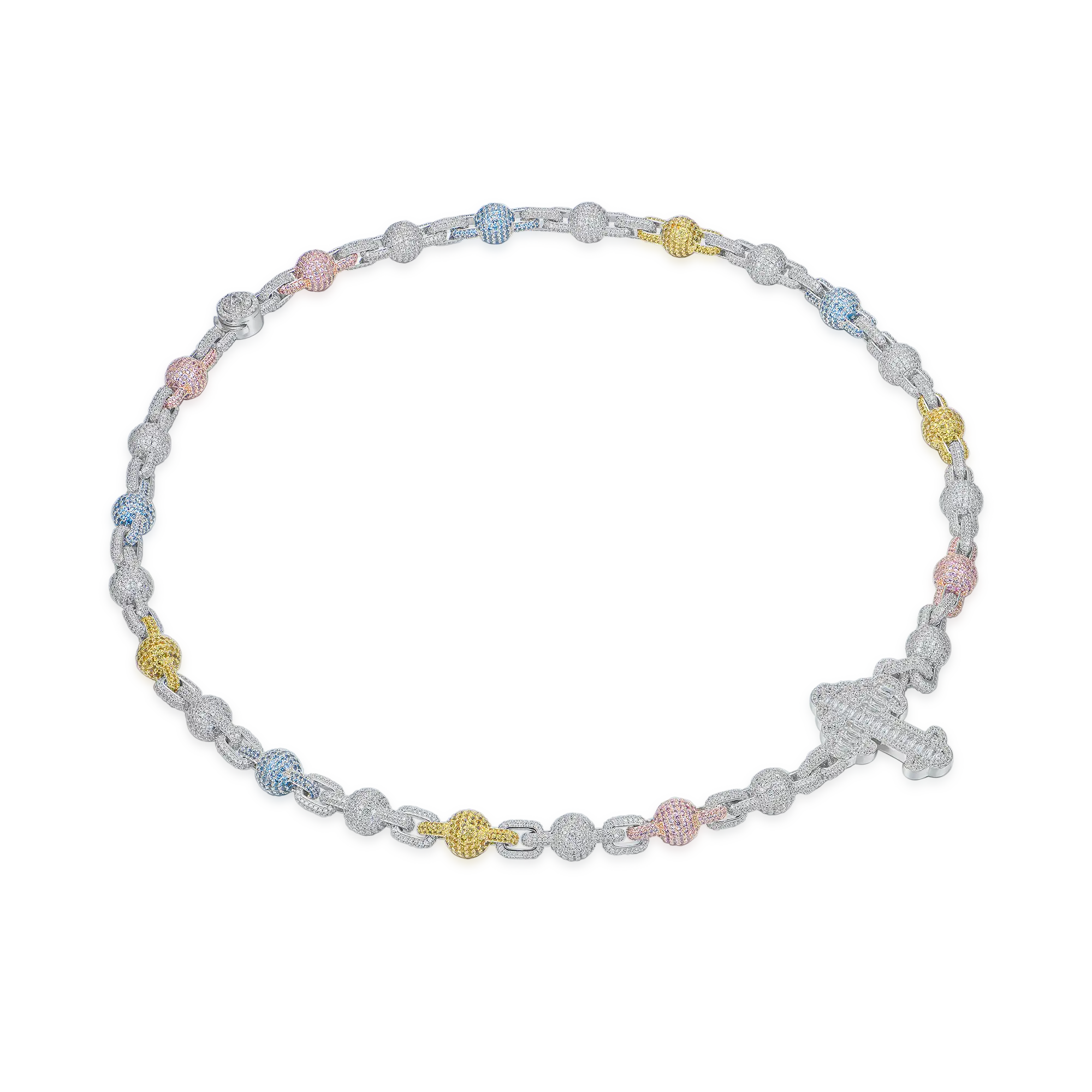 Iced Cross Ball Chain - Image 7