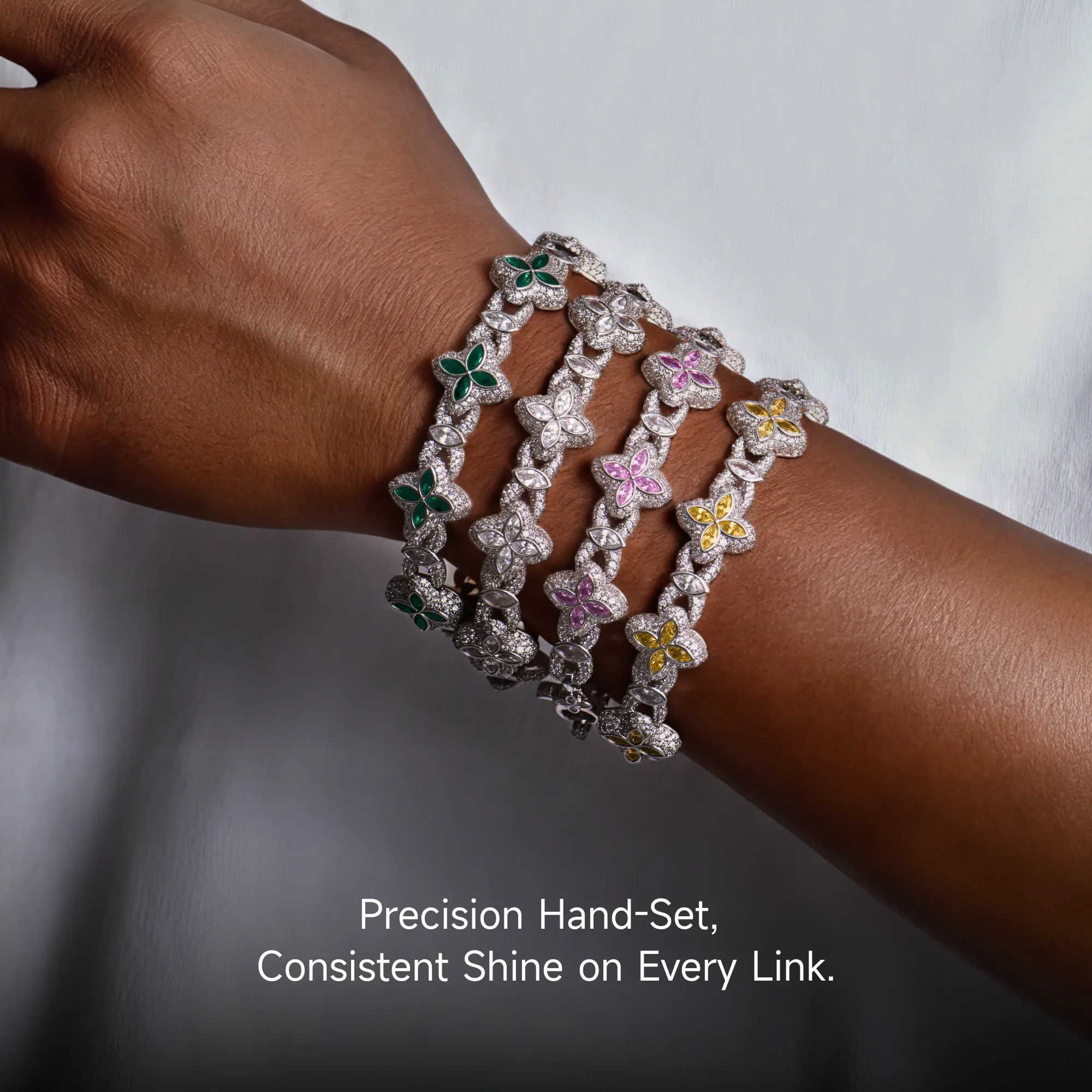 Iced Luminous Clover Bracelet - Image 7