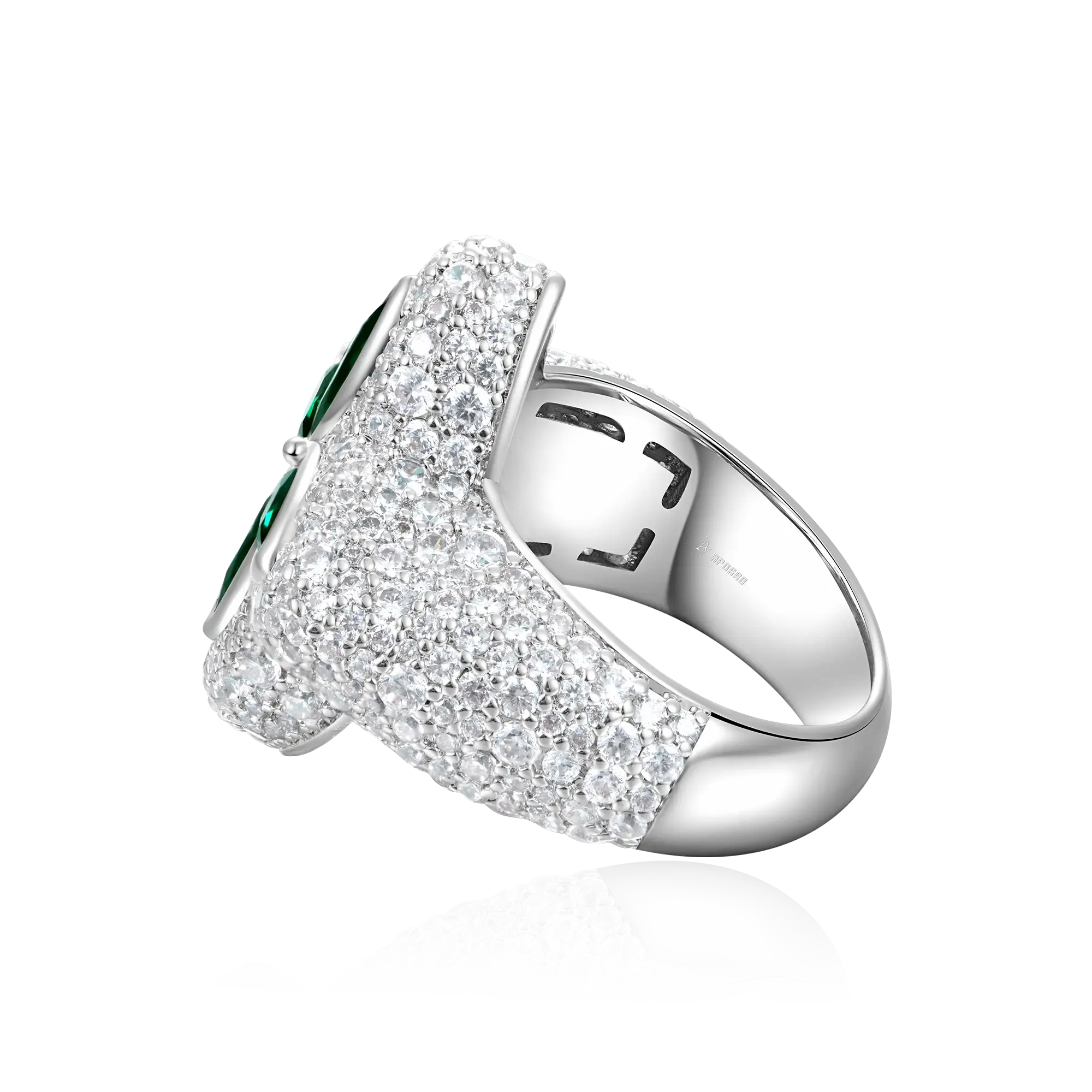 Iced Luminous Clover Ring - Image 7