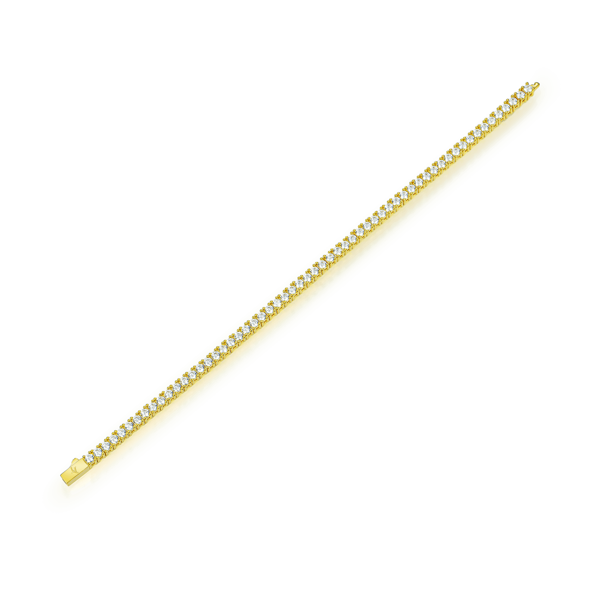 Moissanite Iced Tennis Bracelet - 3mm - Image 10