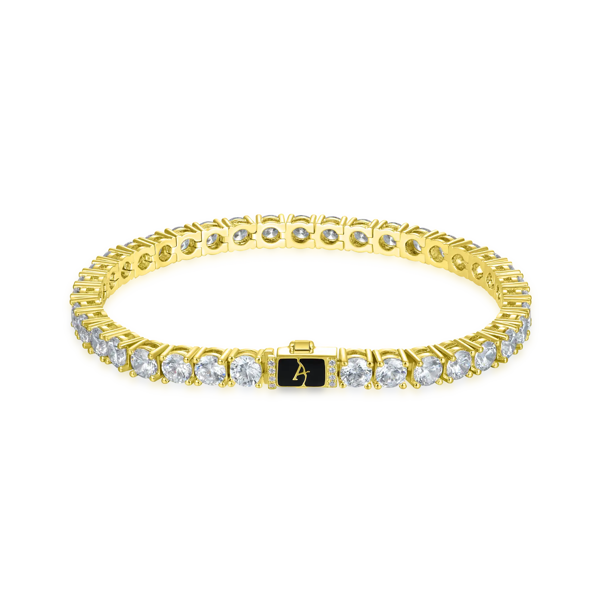 Moissanite Iced Tennis Bracelet - 5mm - Image 7