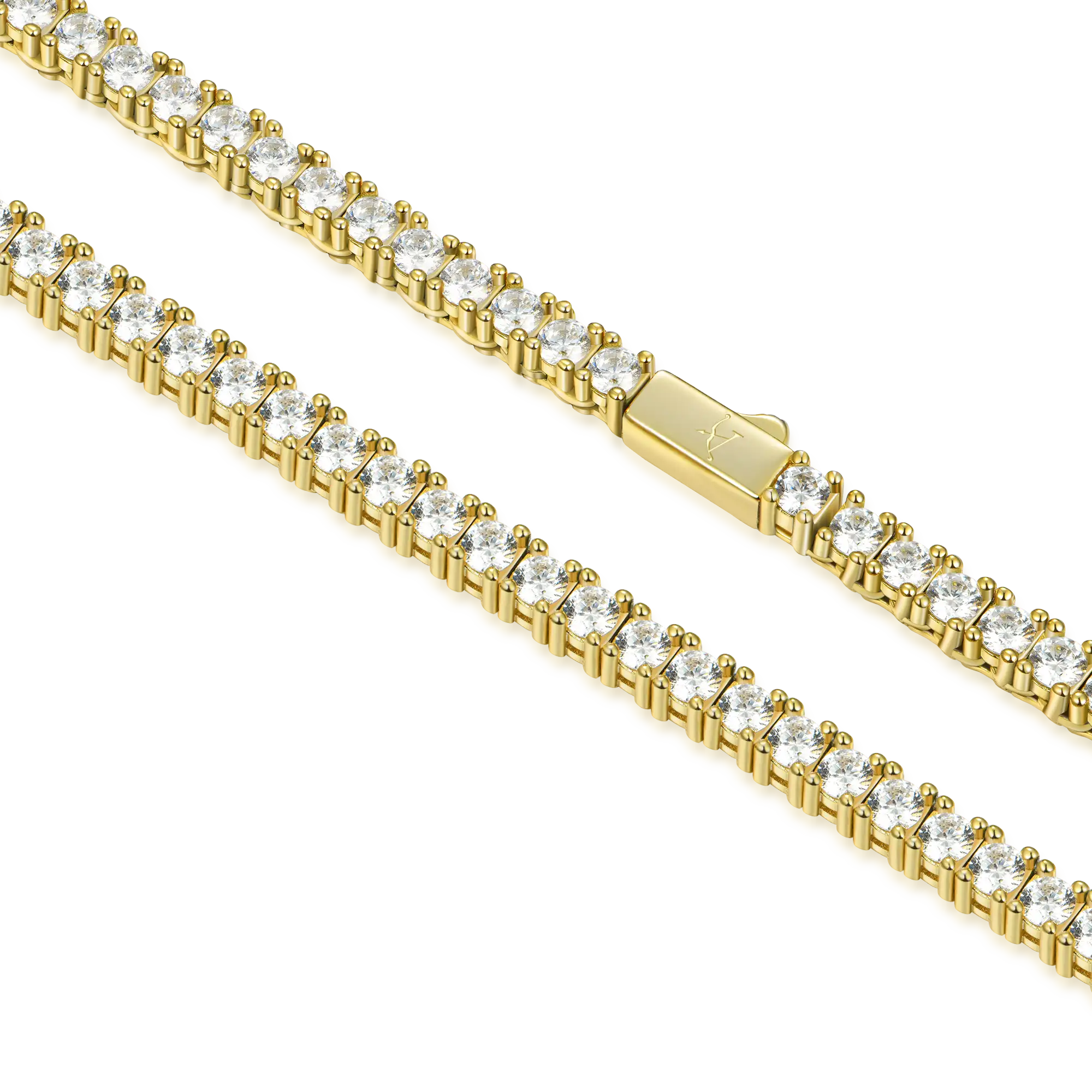 Iced Moissanite Tennis Chain - 3mm - Image 13