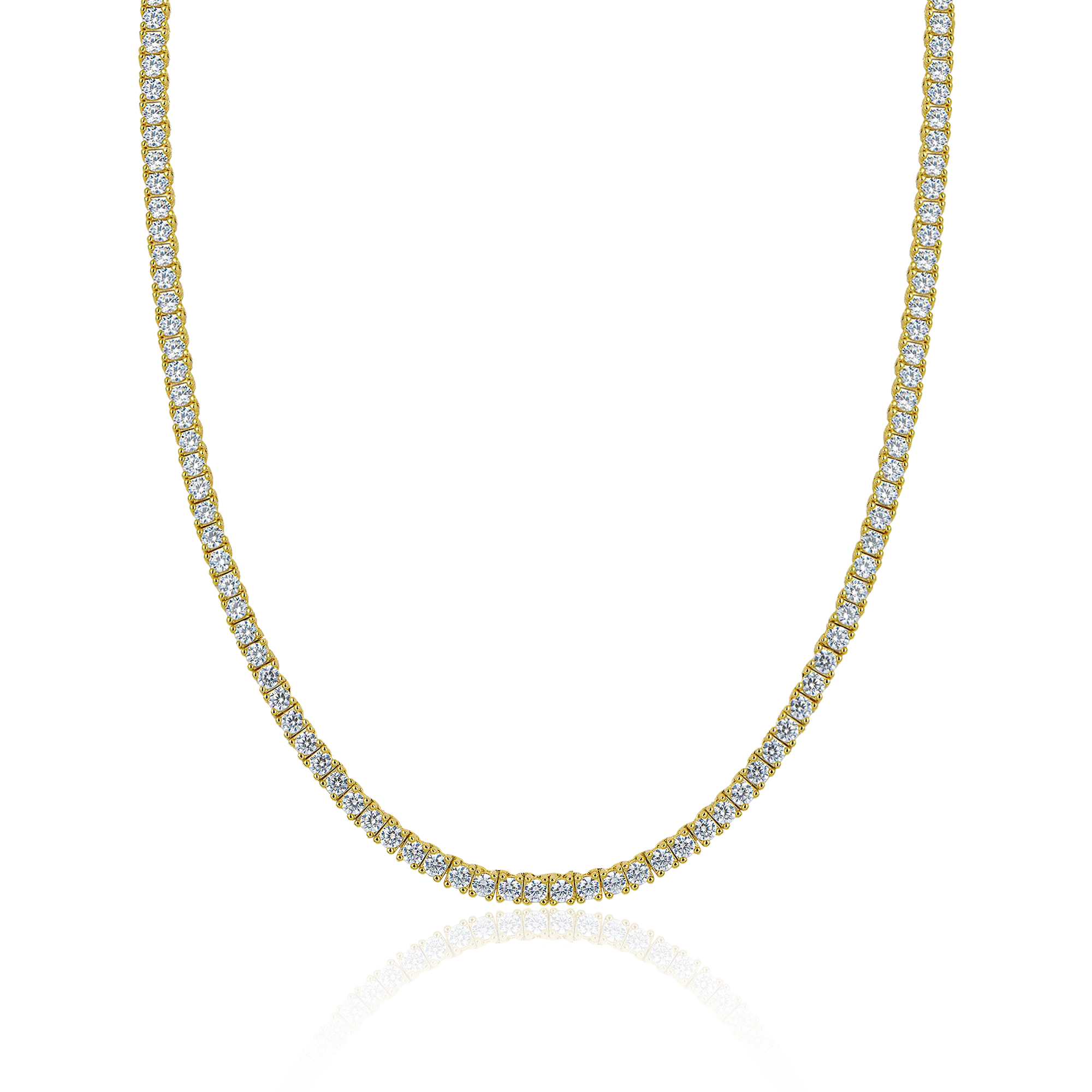 Iced Moissanite Tennis Chain - 3mm - Image 8