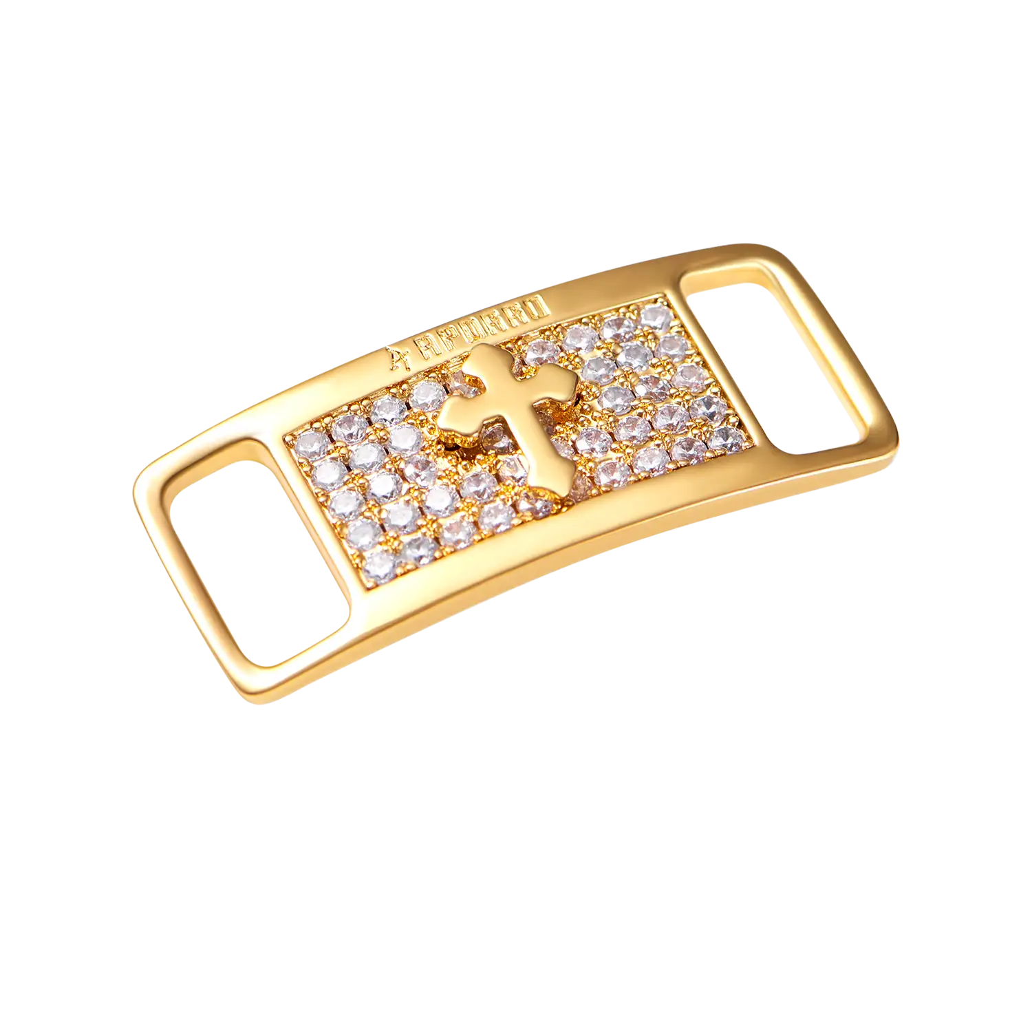 Iced Out Cross Lace Lock - Image 3