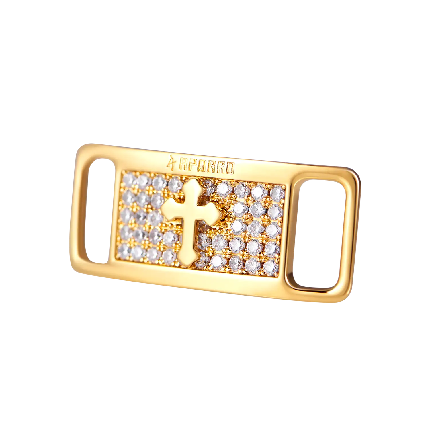 Iced Out Cross Lace Lock - Image 4