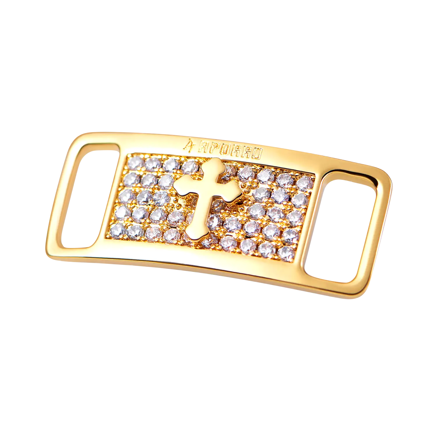 Iced Out Cross Lace Lock - Image 5