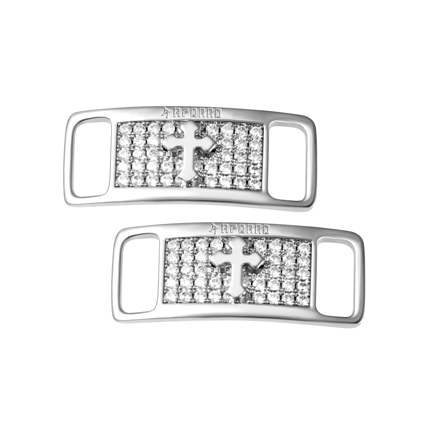 Iced Out Cross Lace Lock - Image 8