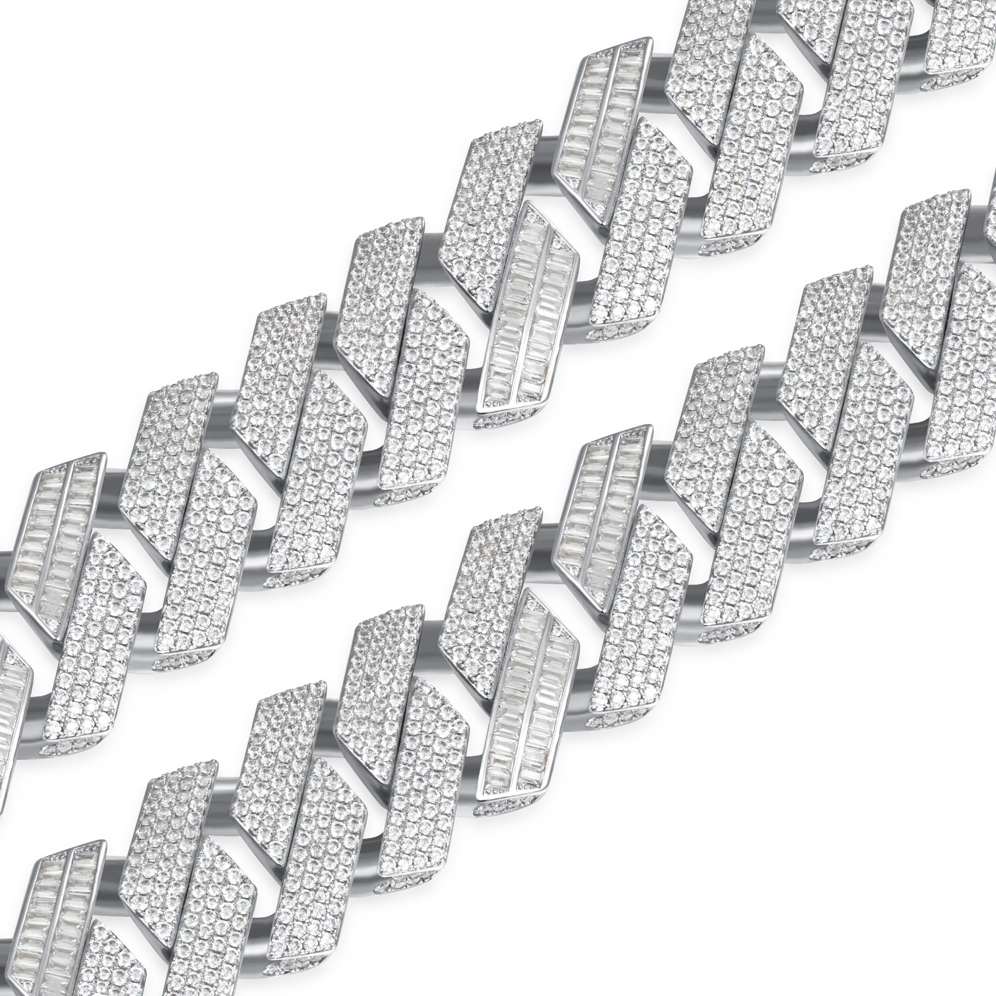 Custom Rollercoaster Buckle Prong Cuban Chain - 25mm - Image 2