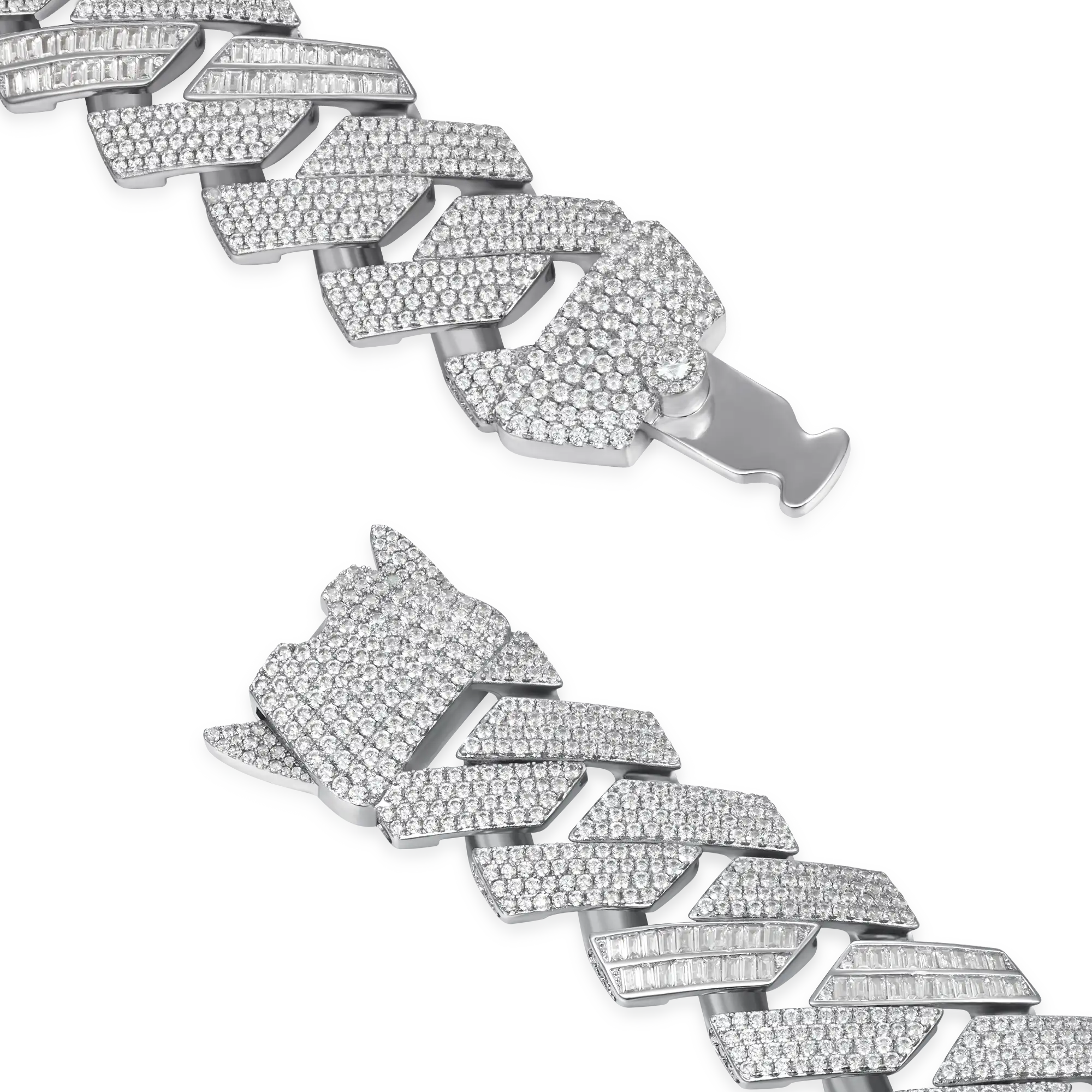 Custom Rollercoaster Buckle Prong Cuban Chain - 25mm - Image 3