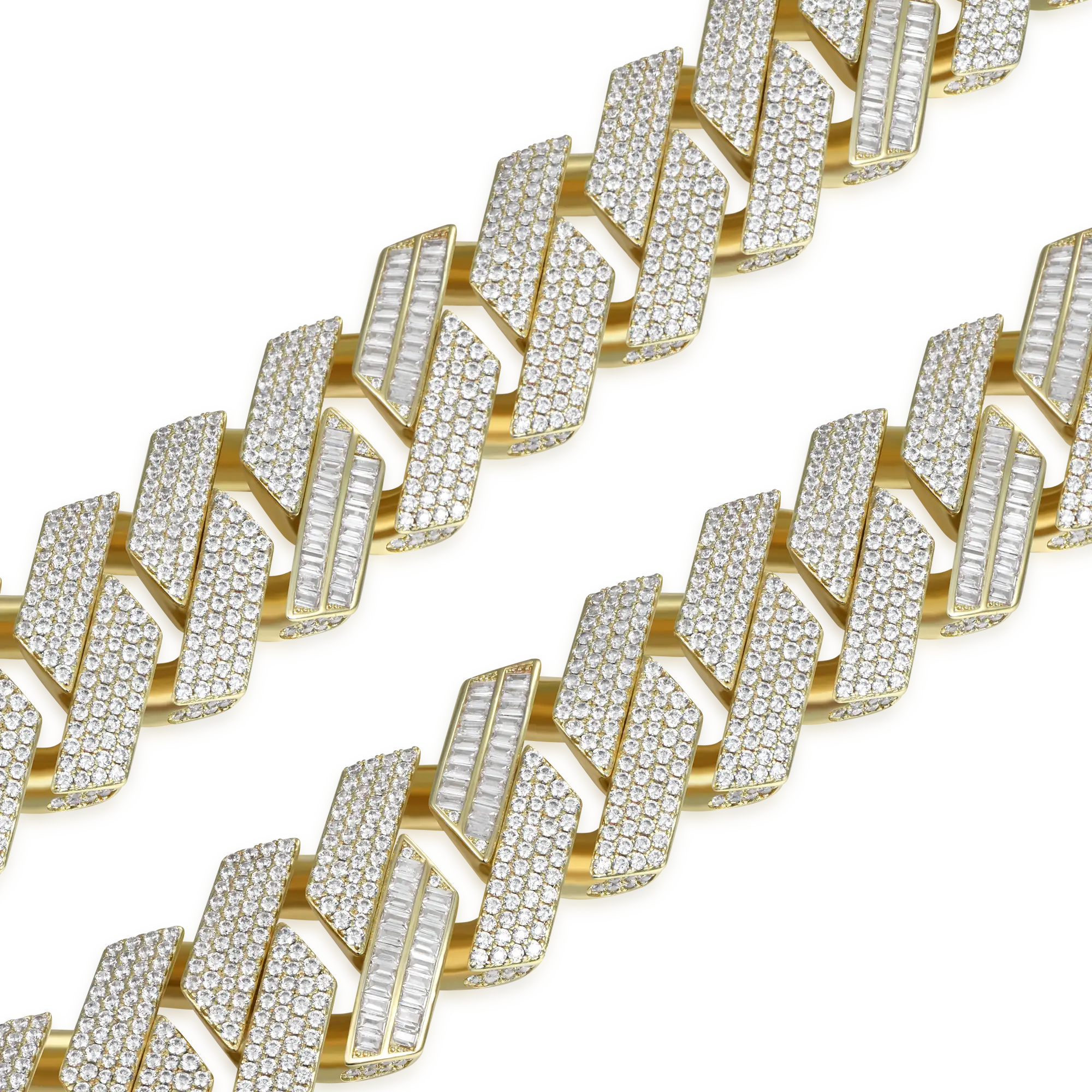 Custom Rollercoaster Buckle Prong Cuban Chain - 25mm - Image 6