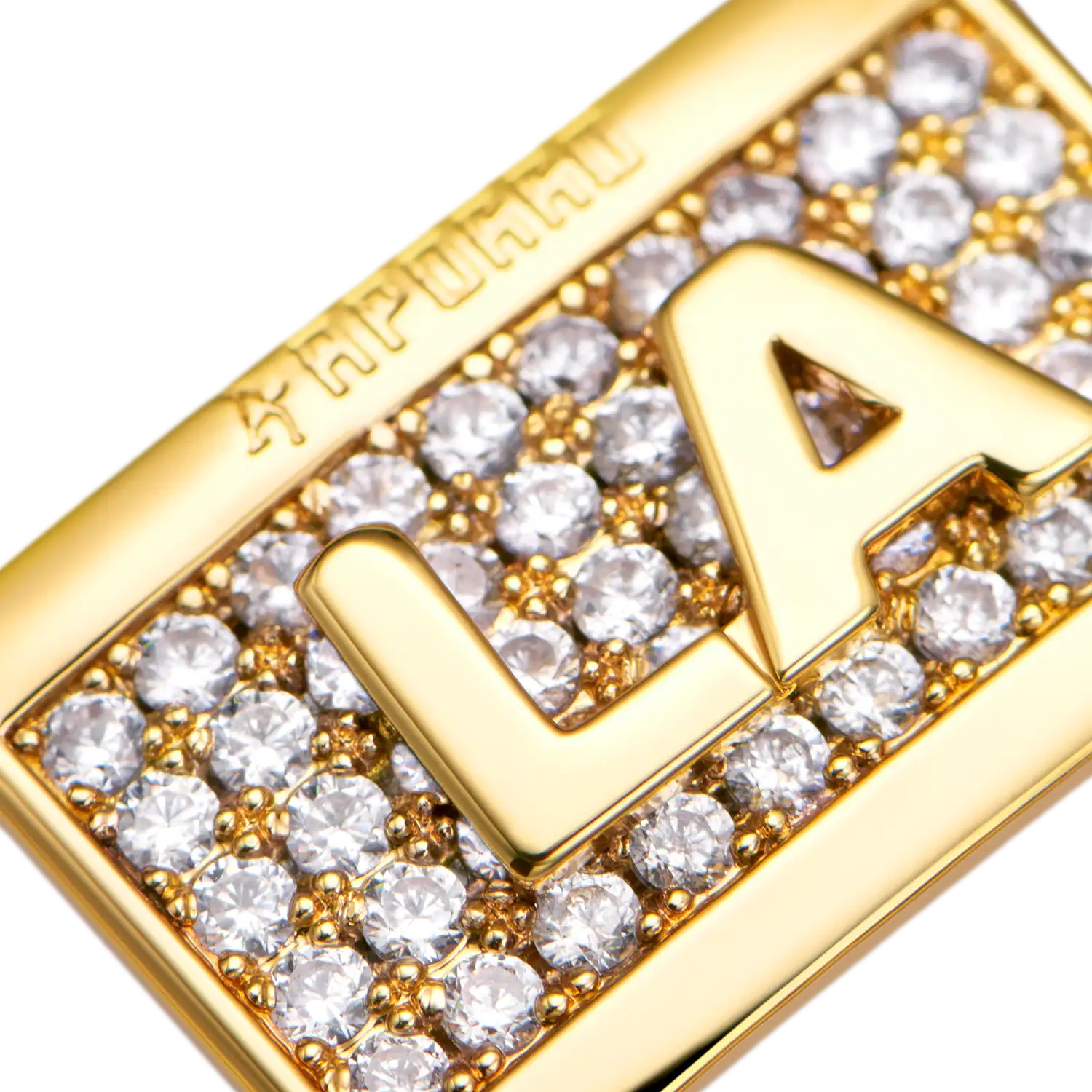 Iced Out Los Angeles "LA" Lace Lock - Image 3