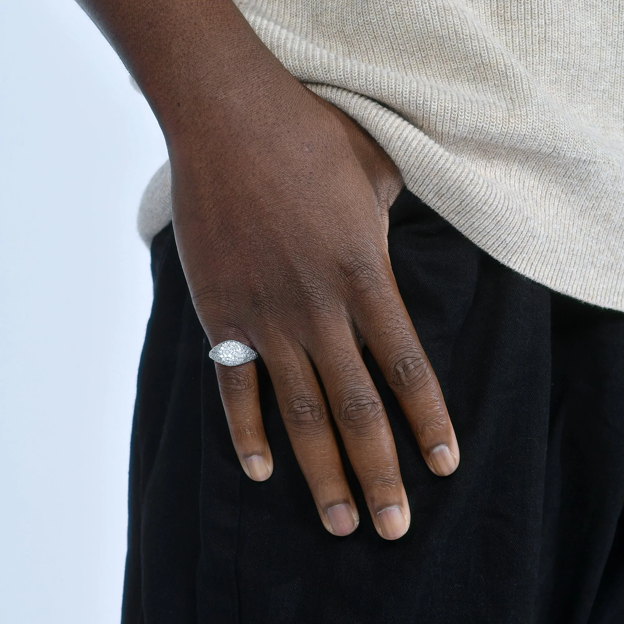 Iced Seal Signet Ring - Image 8