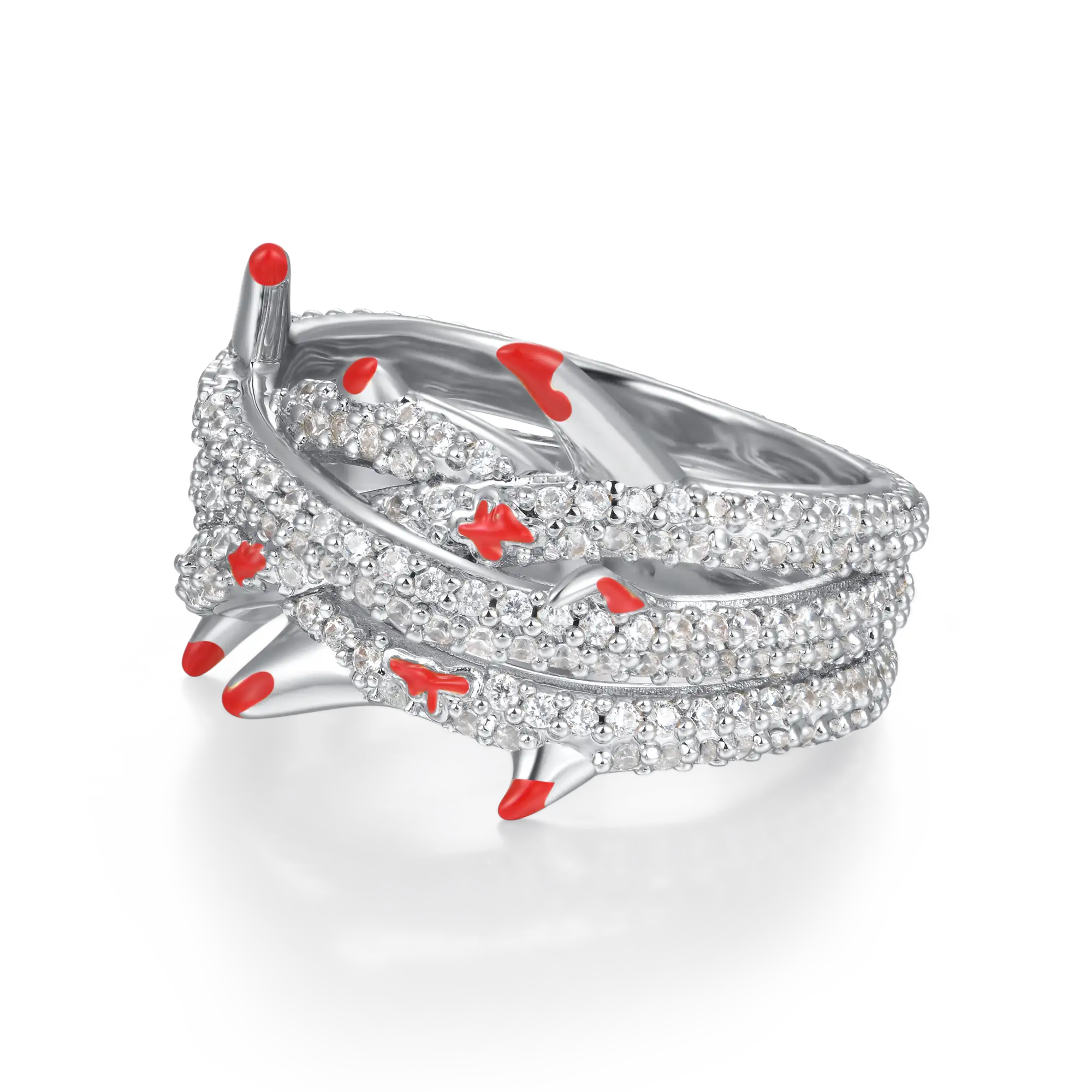 Iced Thorns Enamel Ring - Image 4