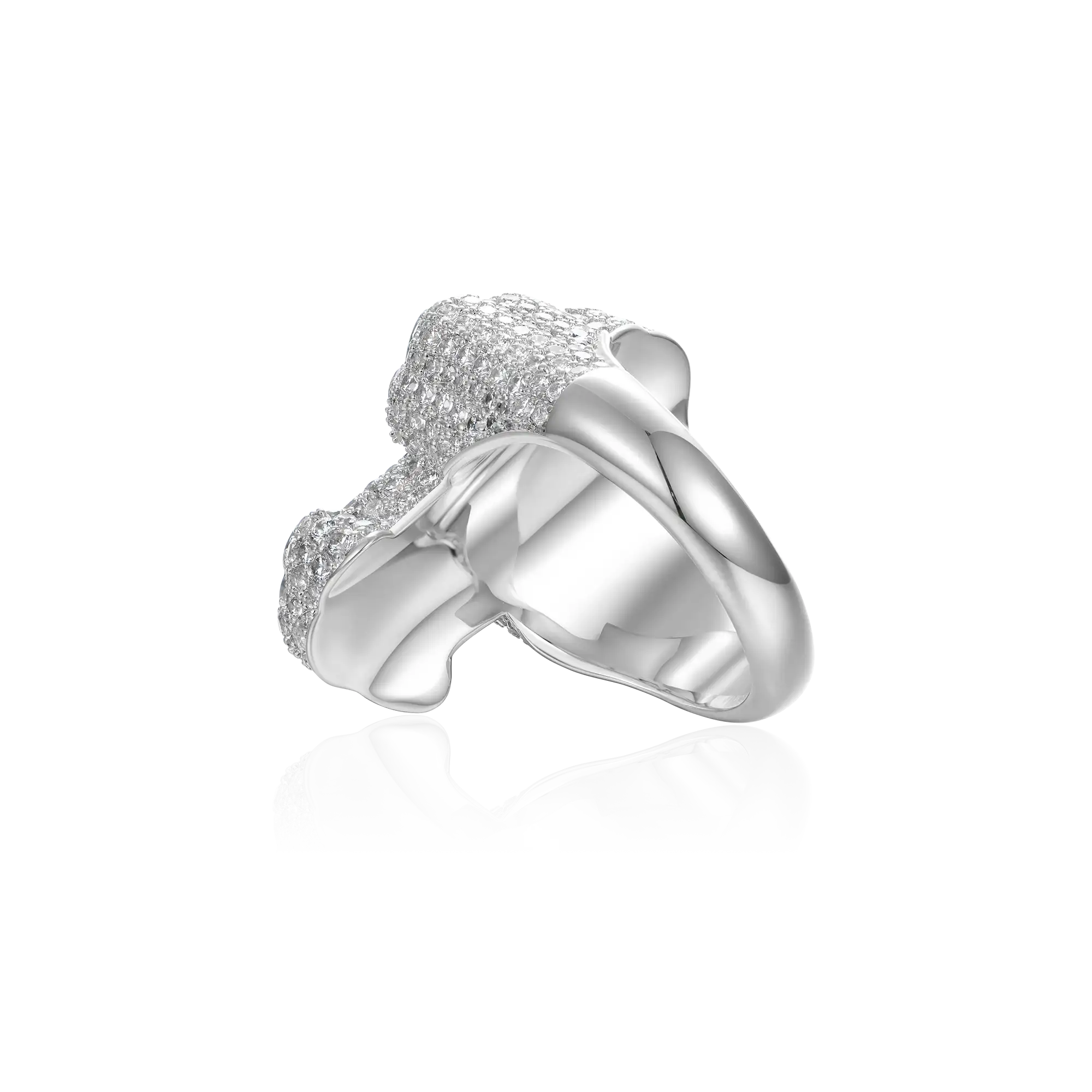 Iced Vitraux Vintage Starry Night Cross Ring - Image 8